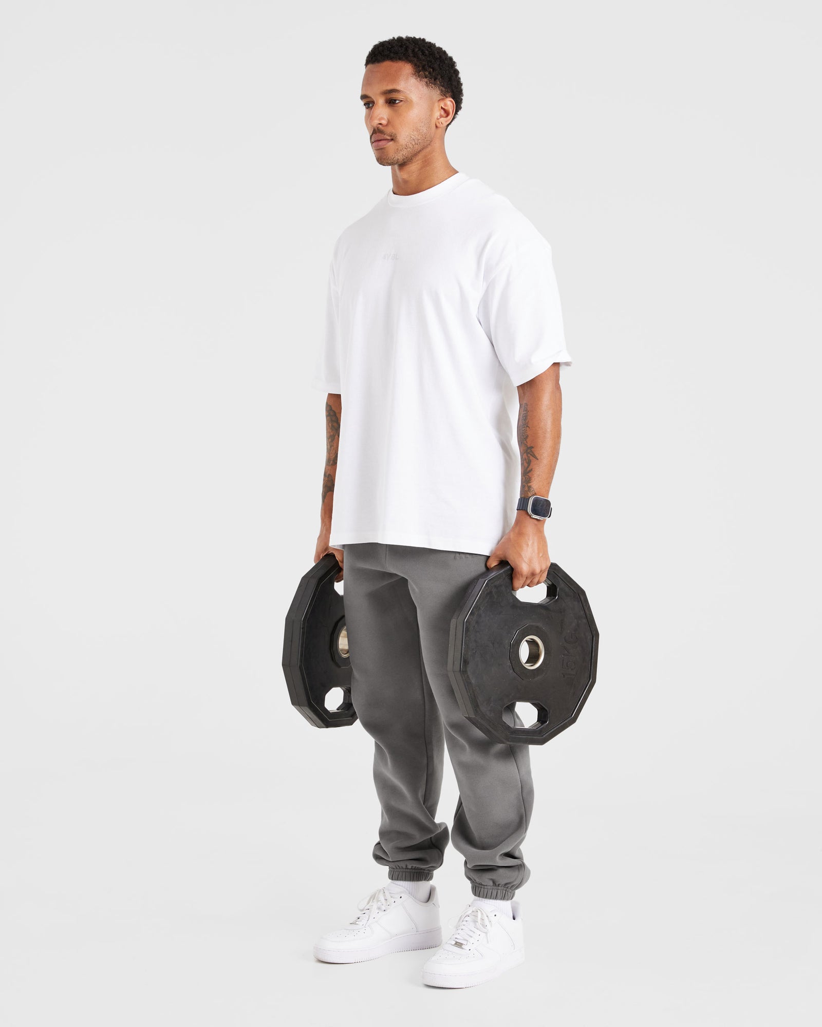 Etched Joggers - Steel Grey