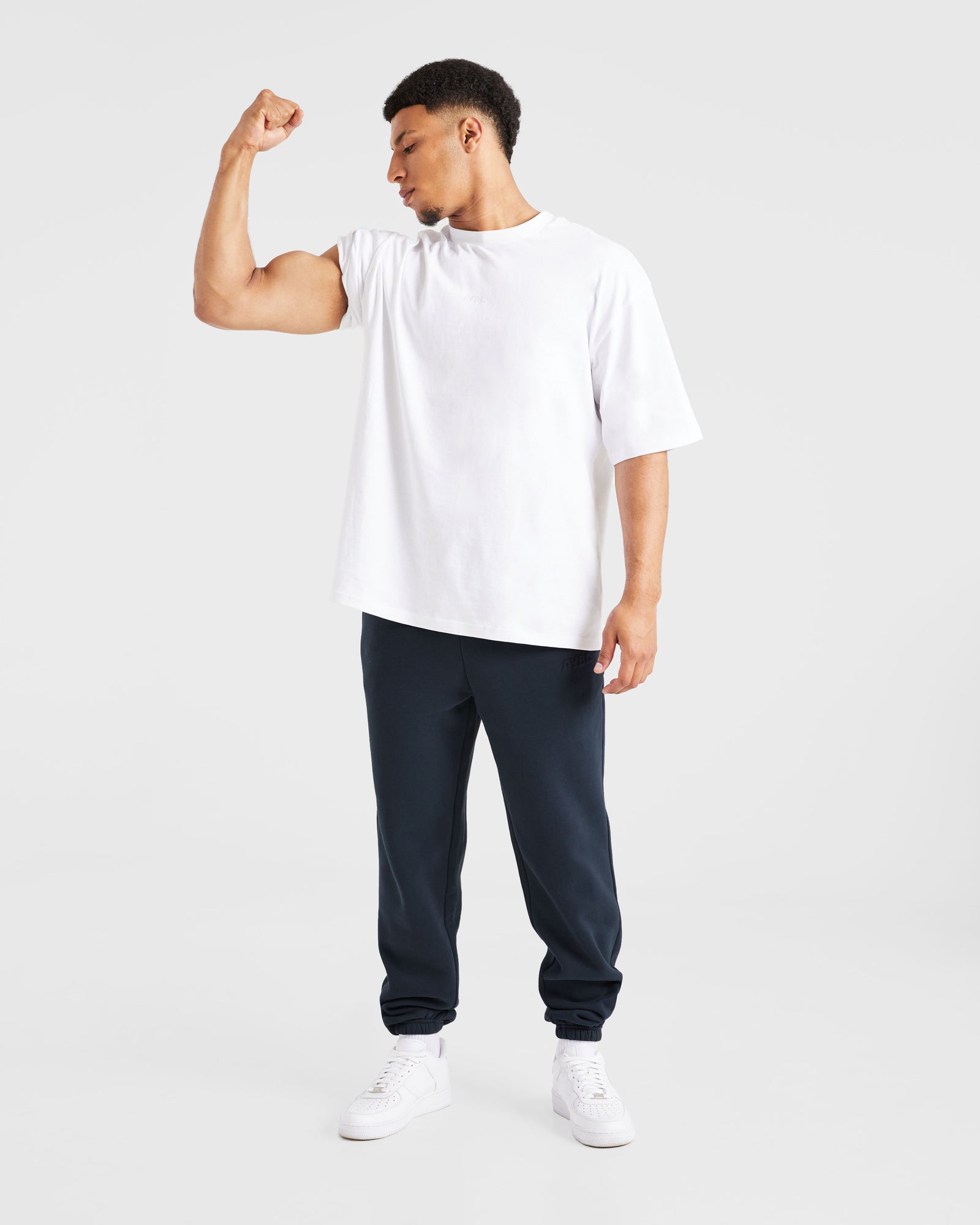 Etched Joggers - Navy