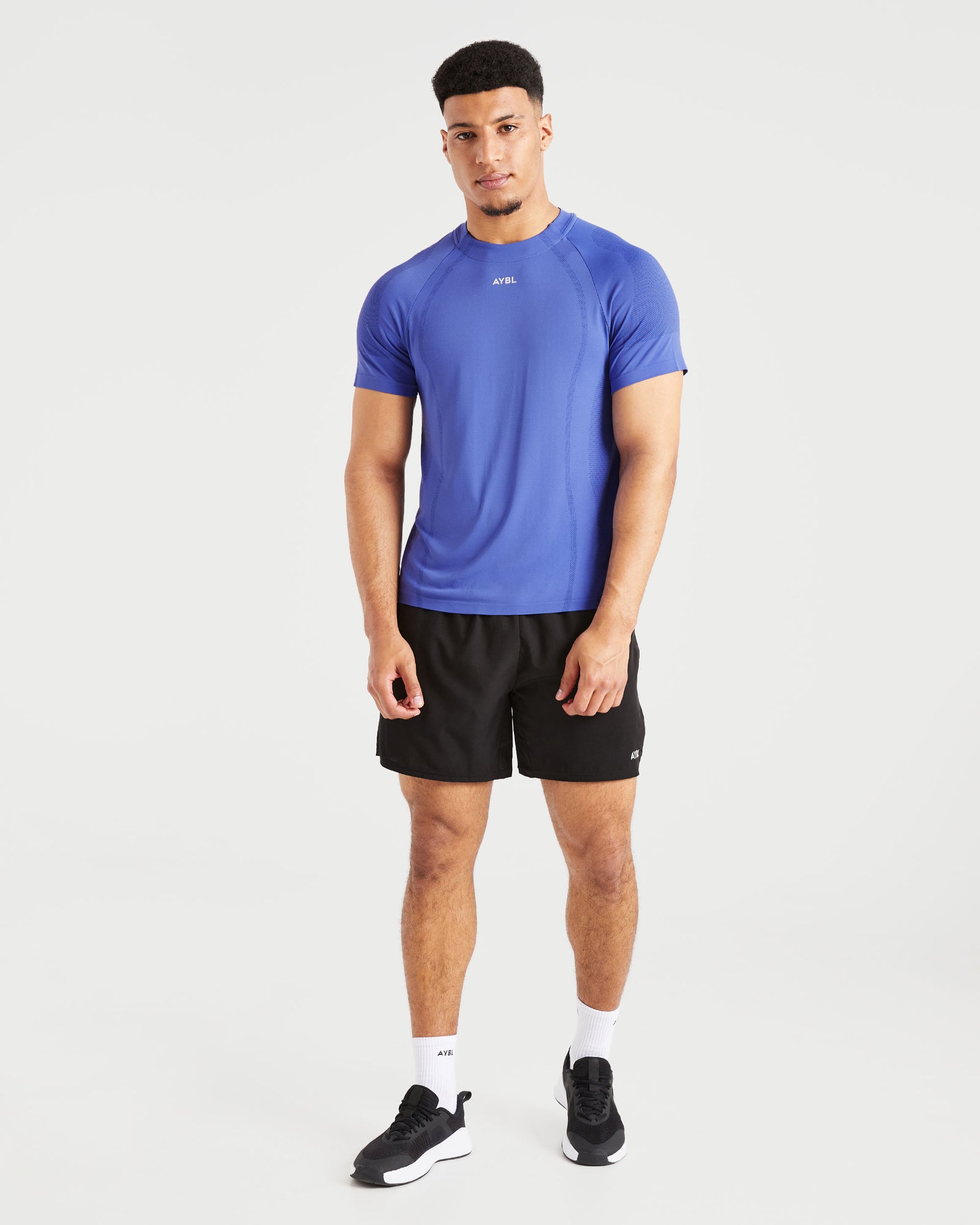 Attain Seamless T Shirt - Indigo Mist