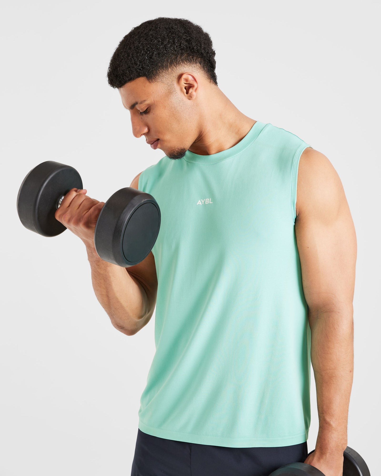 Attain Seamless Vest - Aqua Mint