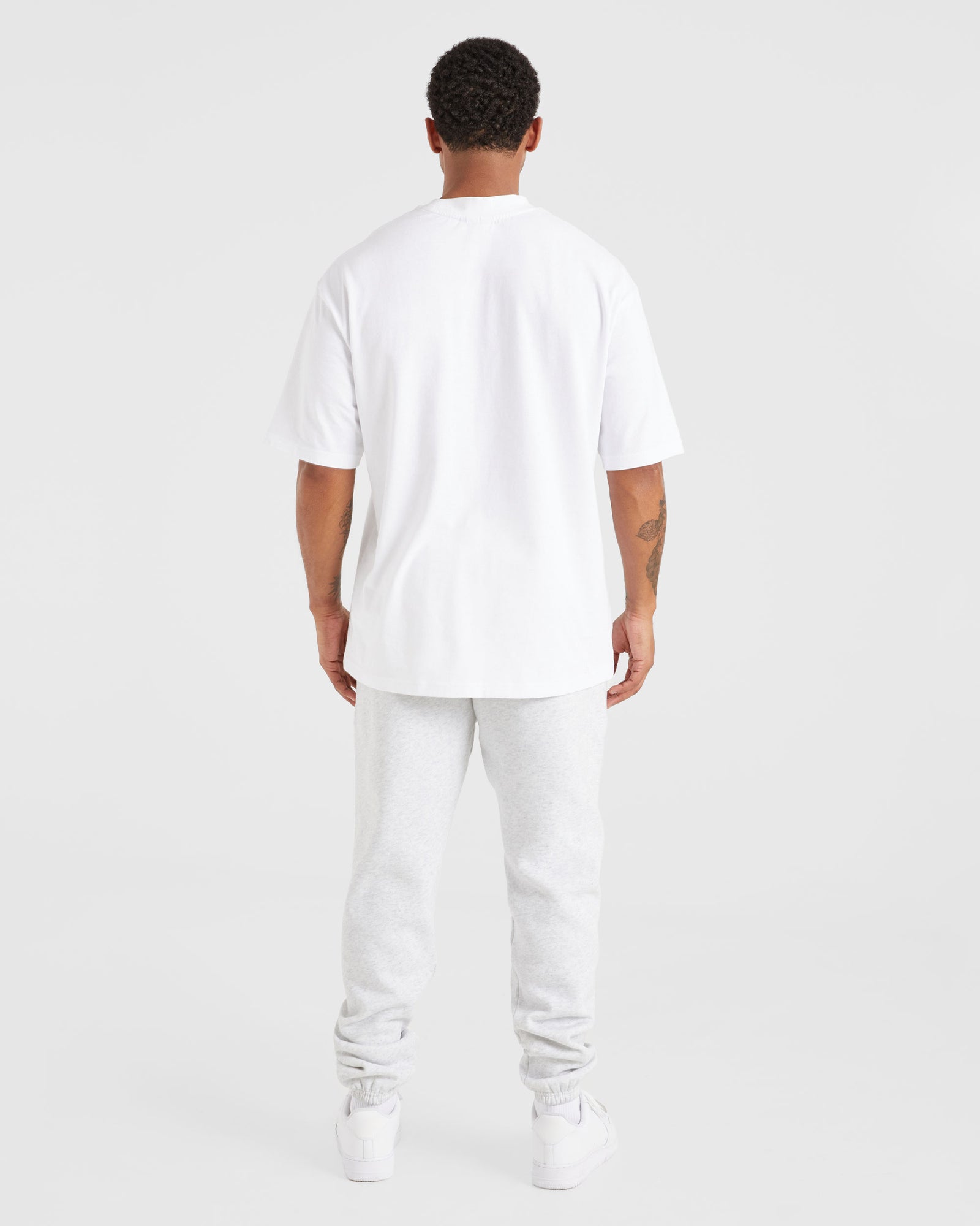 Essential Oversized Joggers - Grey Marl