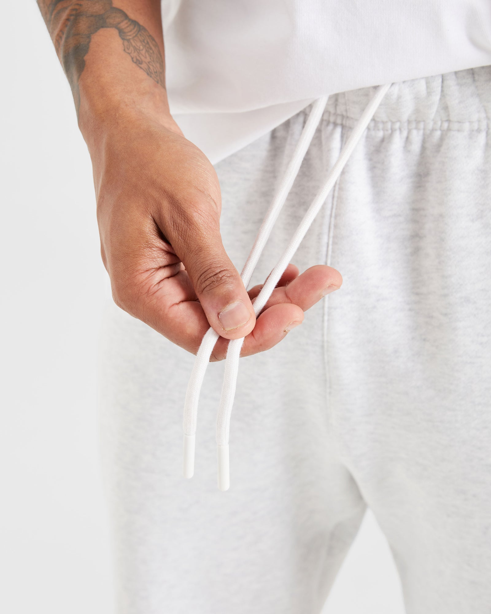 Essential Oversized Joggers - Grey Marl