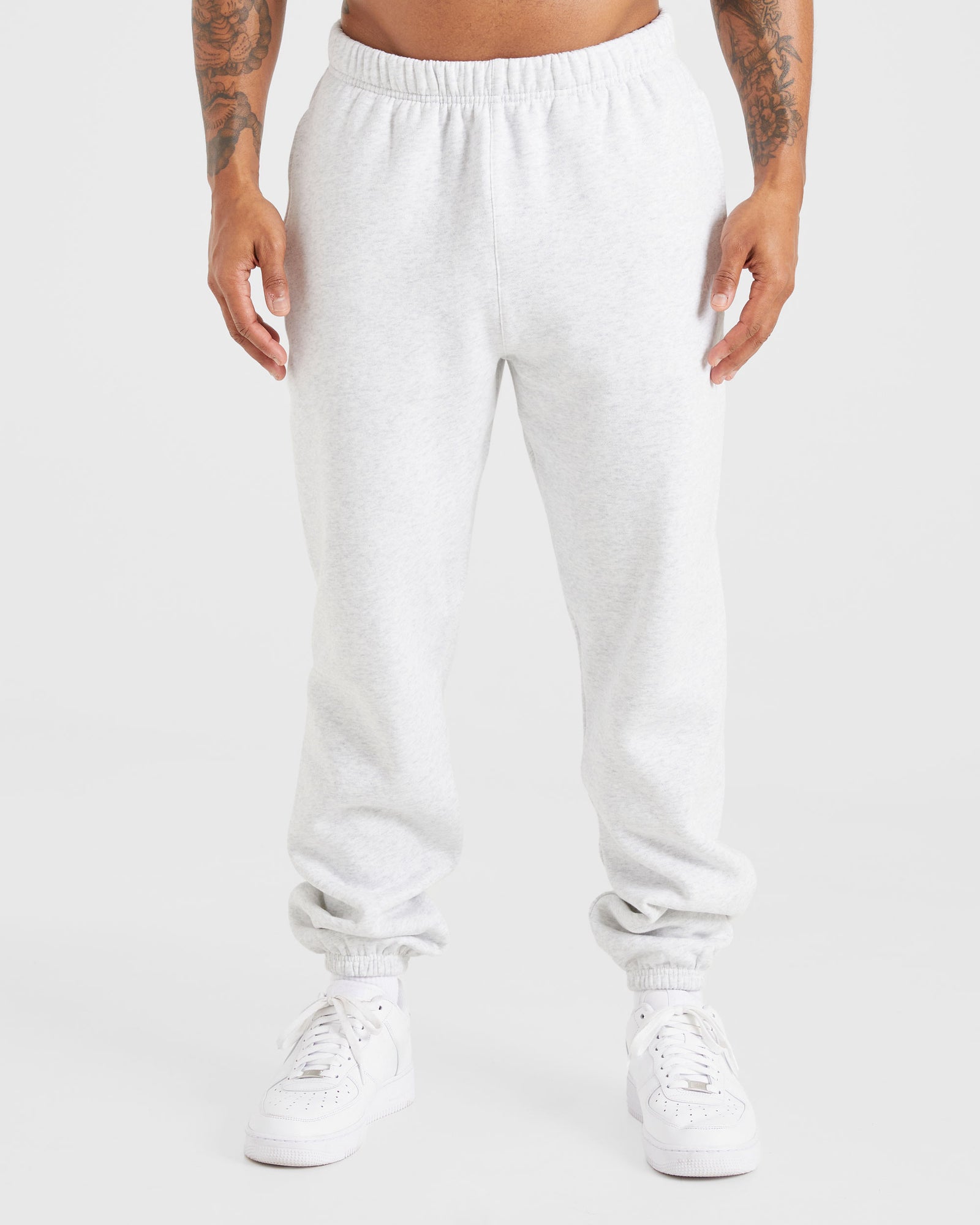 Essential Oversized Joggers - Grey Marl
