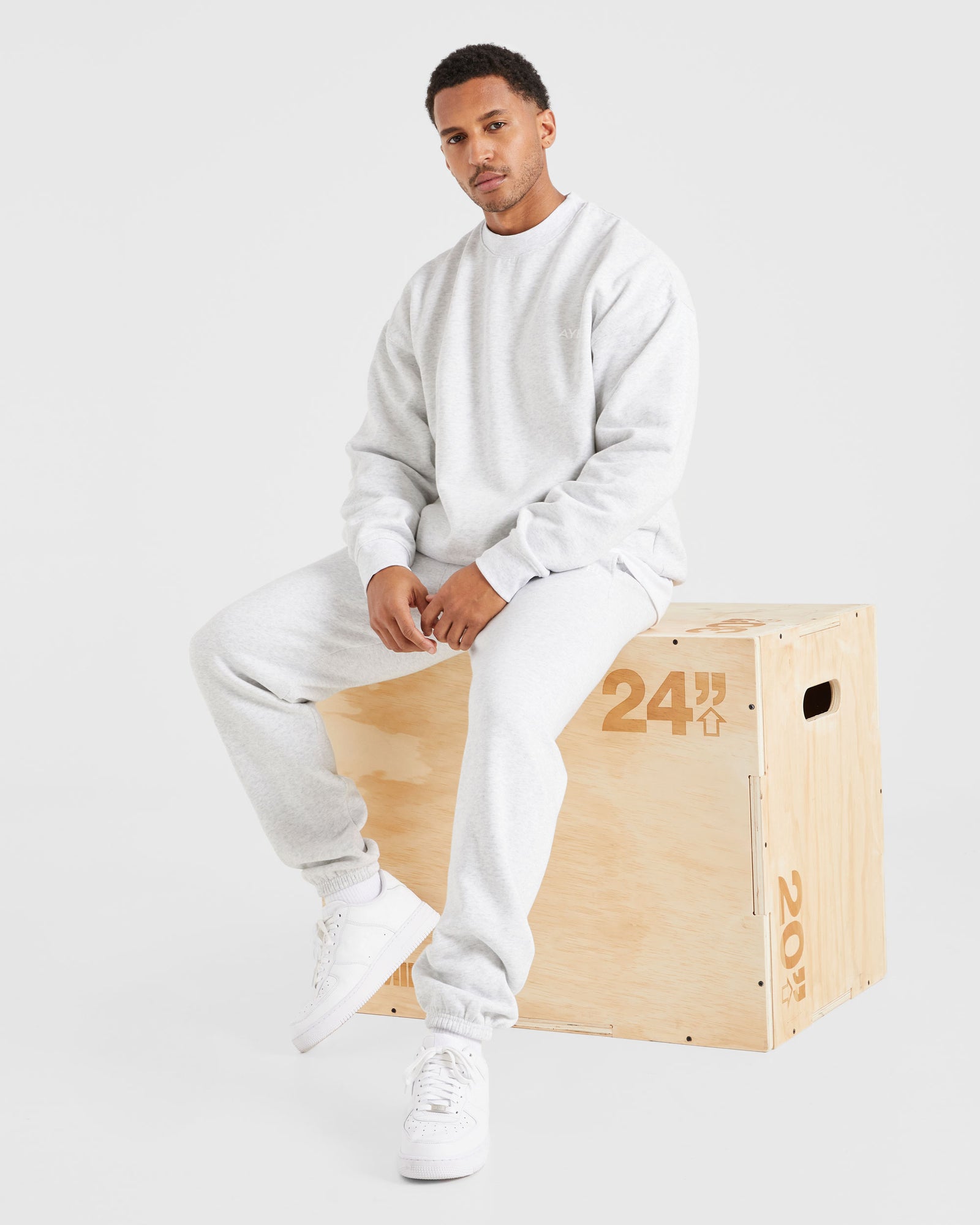 Essential Oversized Sweater - Grey Marl