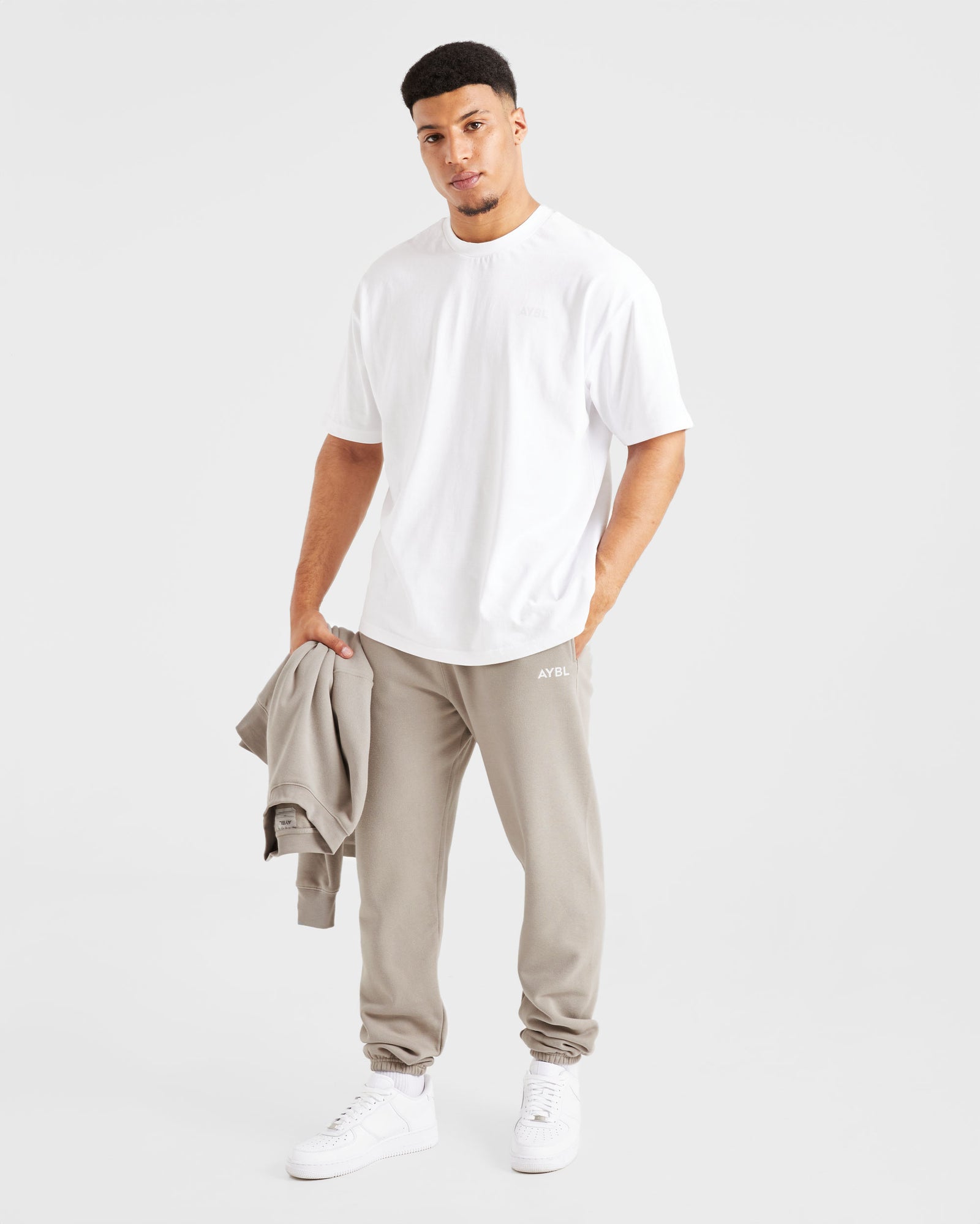 Essential Oversized Joggers - Stone
