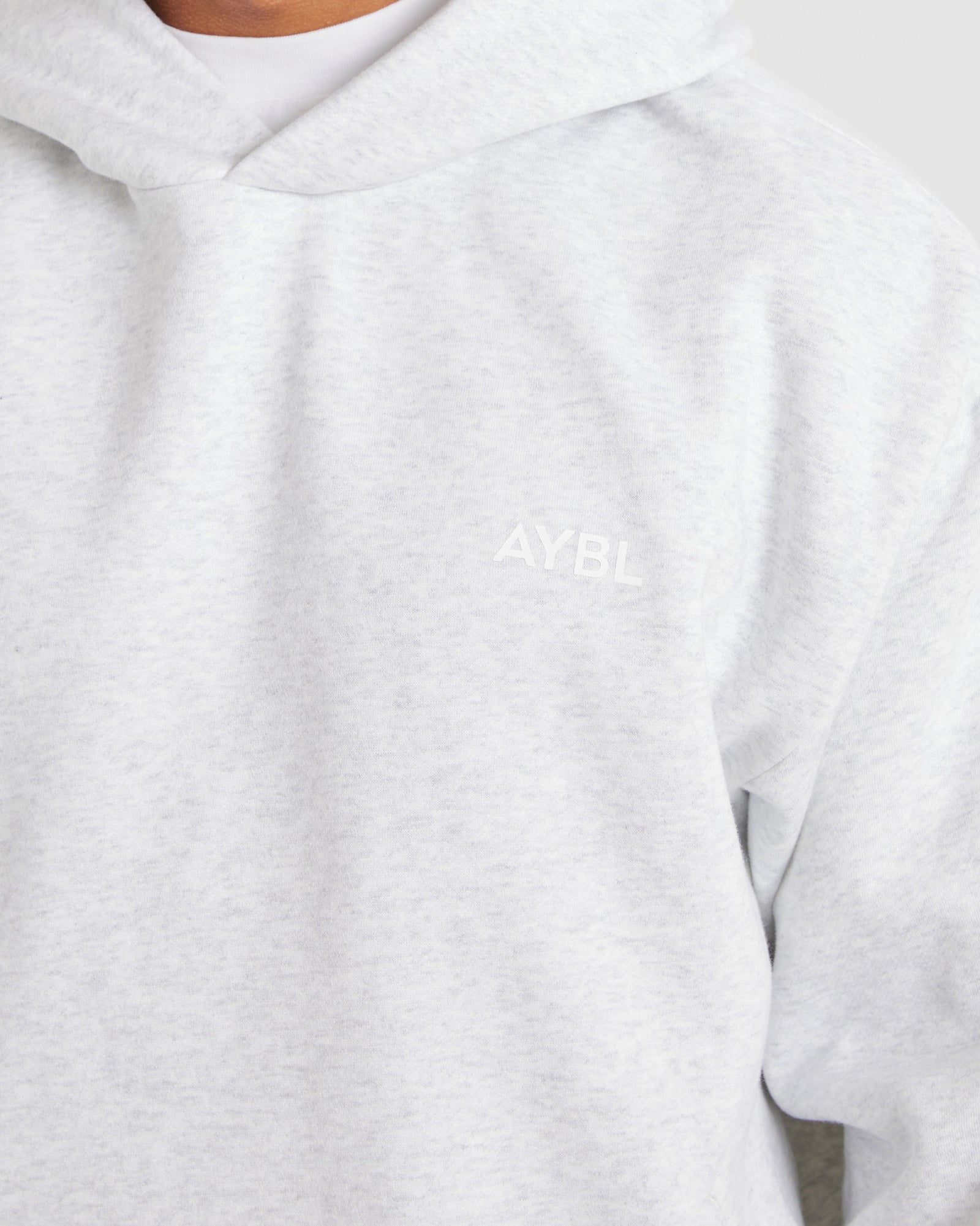 Essential Oversized Hoodie - Grey Marl