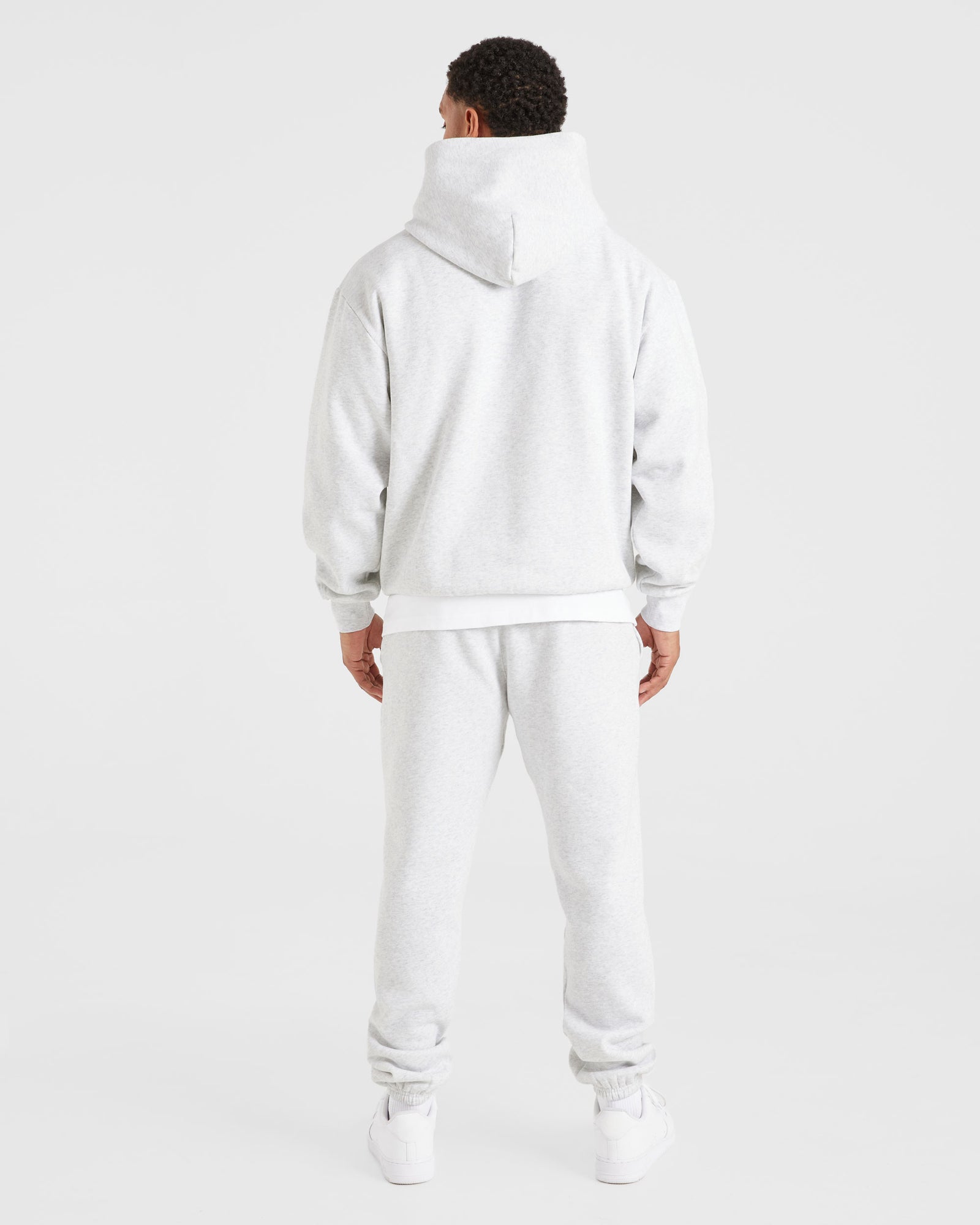 Essential Oversized Hoodie - Grey Marl