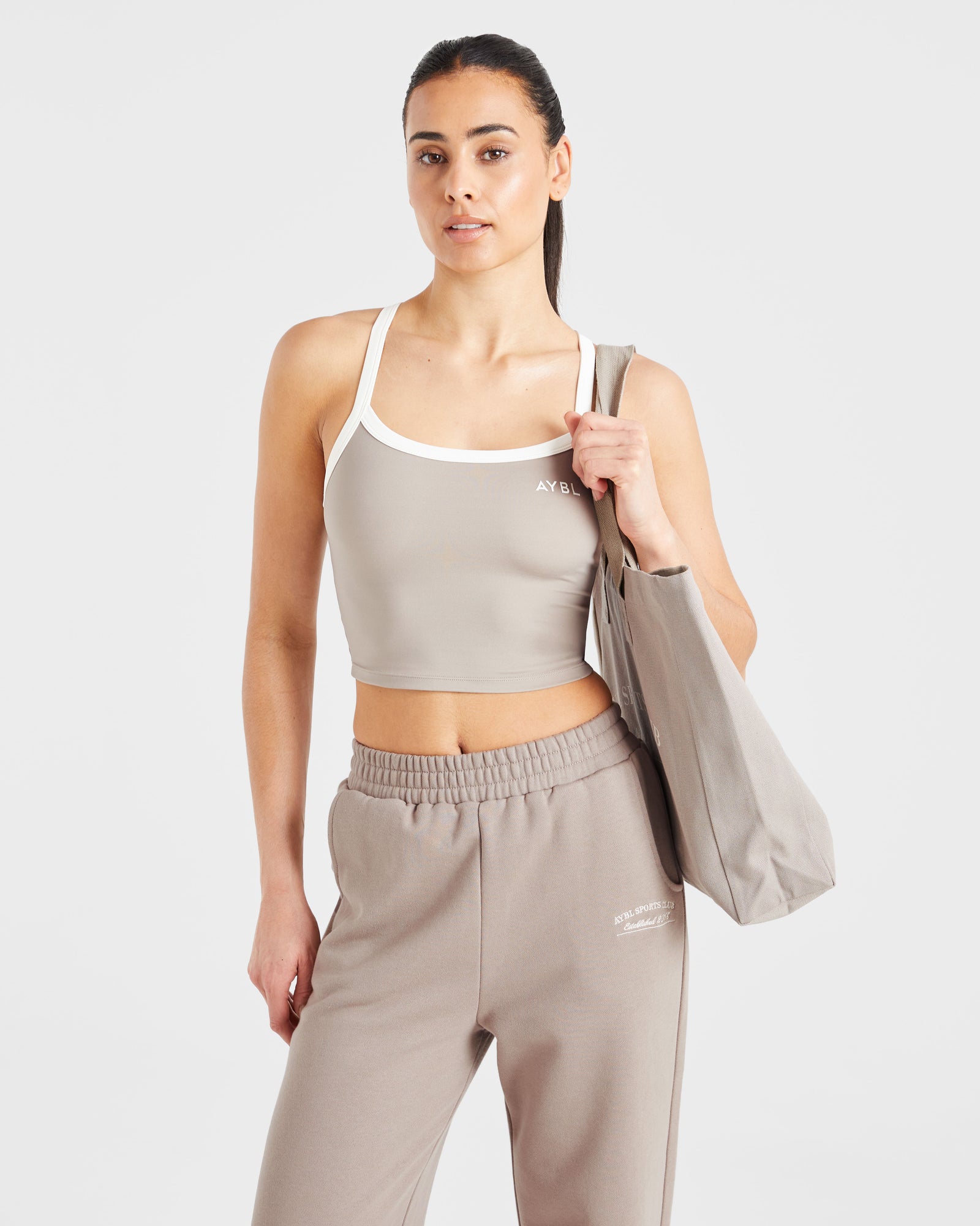 Courtside Straight Leg Joggers - Mocha