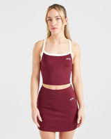 Courtside Tank Top - Summer Cherry