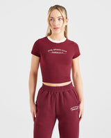 Courtside Baby Tee - Summer Cherry