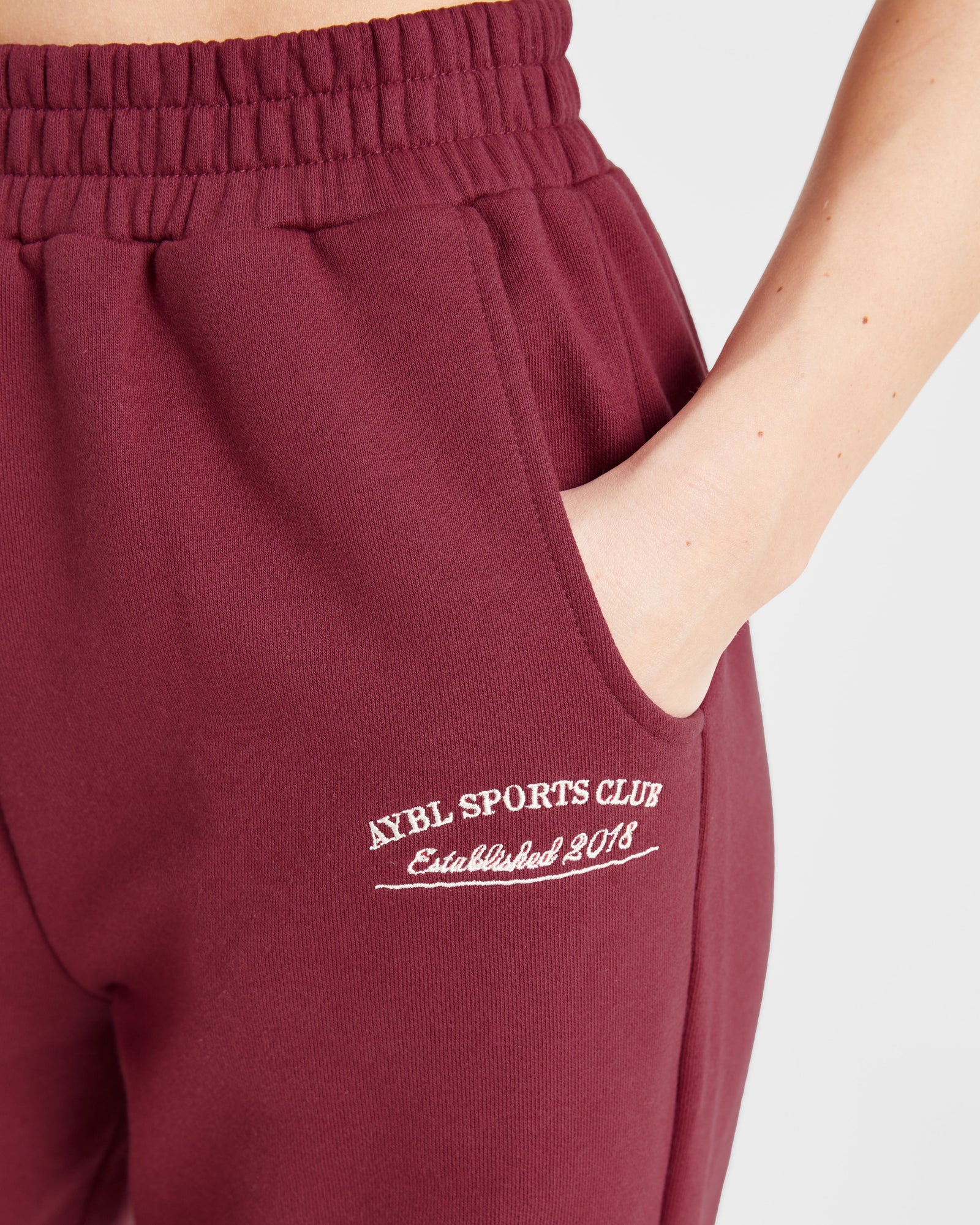 Courtside Straight Leg Joggers - Summer Cherry