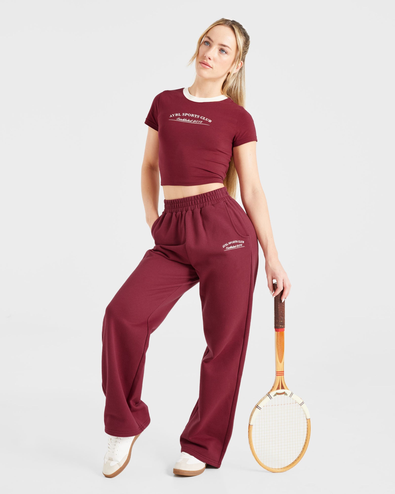 Courtside Baby Tee - Summer Cherry