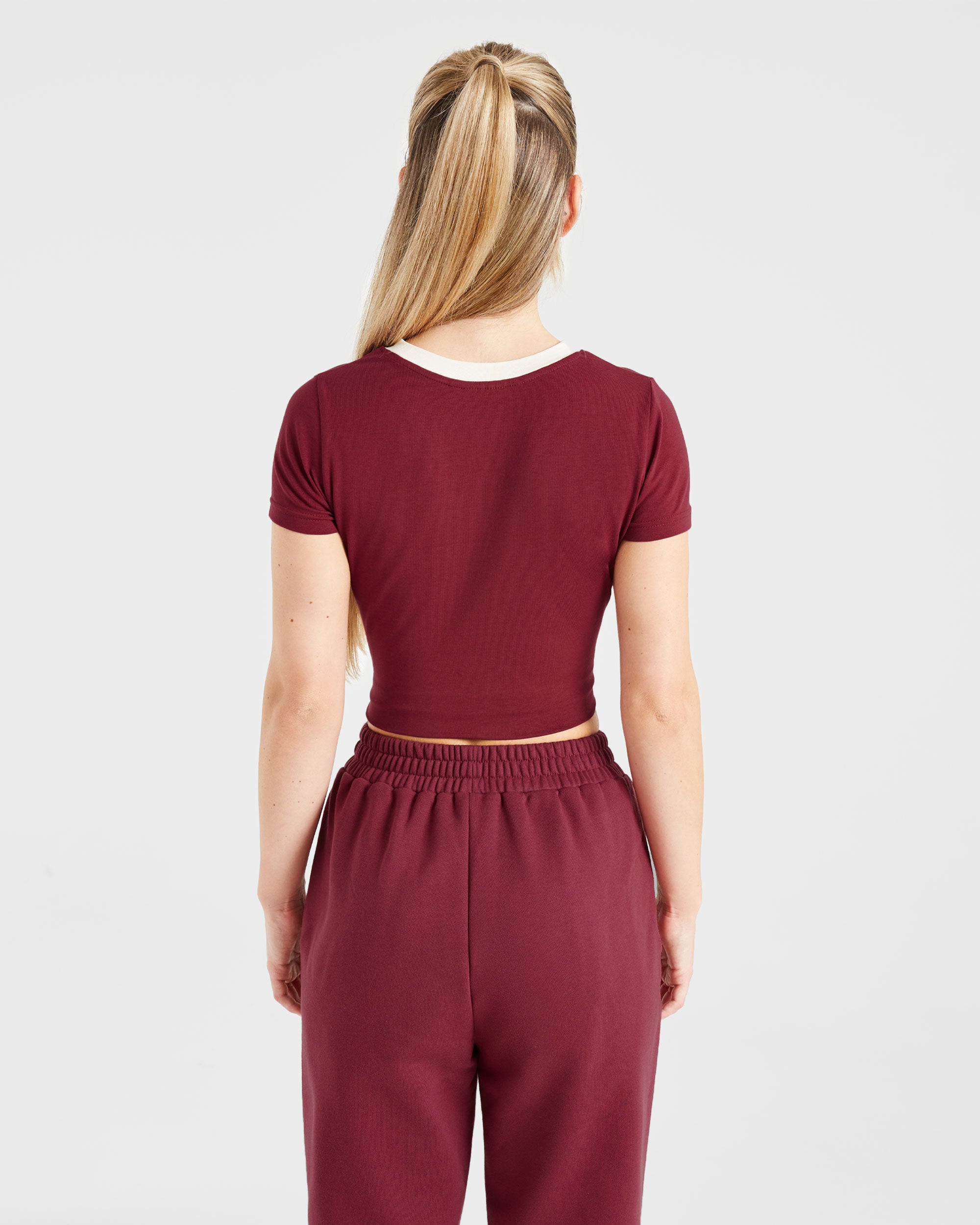 Courtside Baby Tee - Summer Cherry