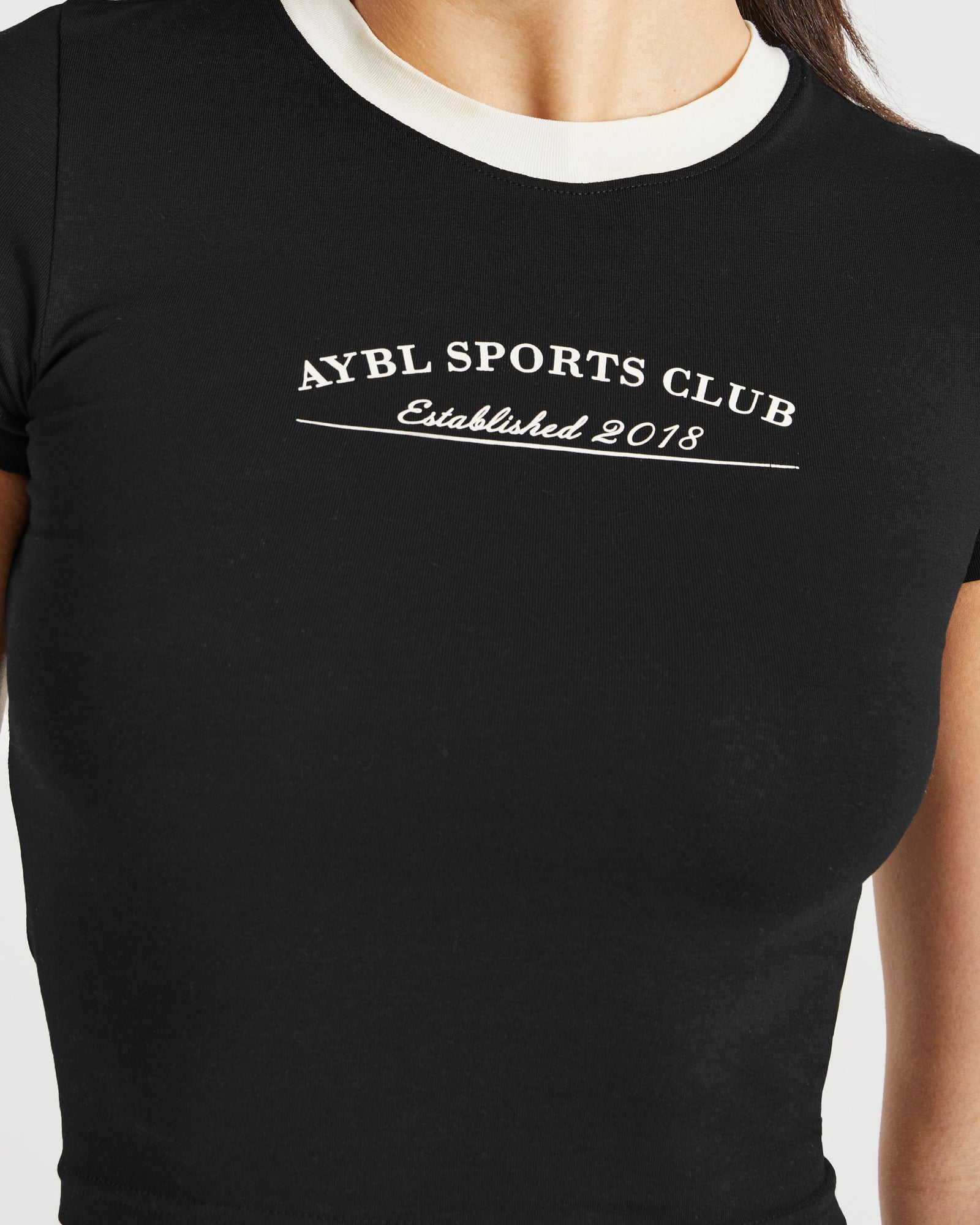 Courtside Baby Tee - Black