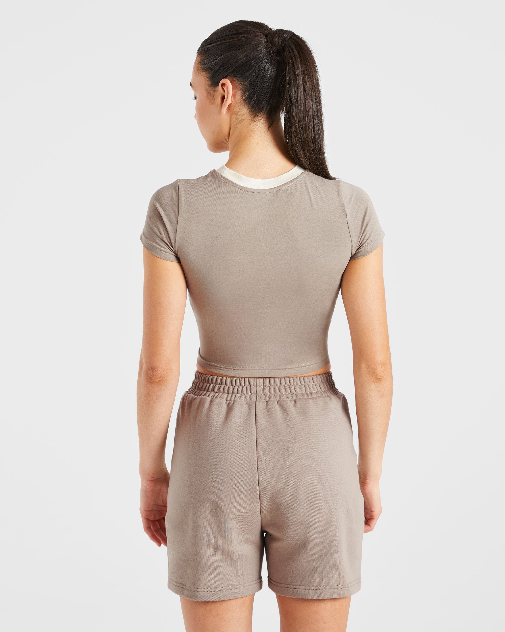 Courtside Baby Tee - Mocha