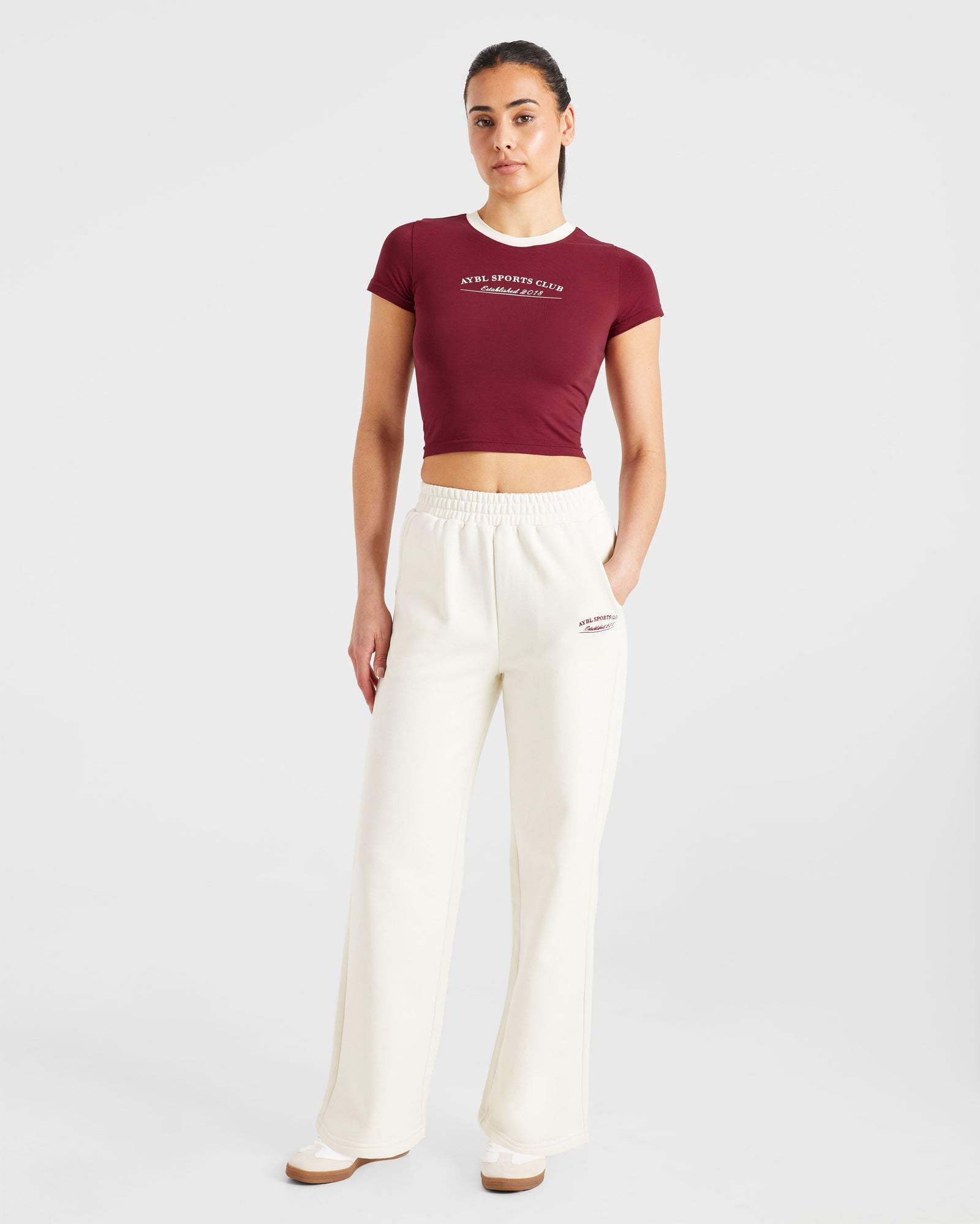 Courtside Straight Leg Joggers - Off White
