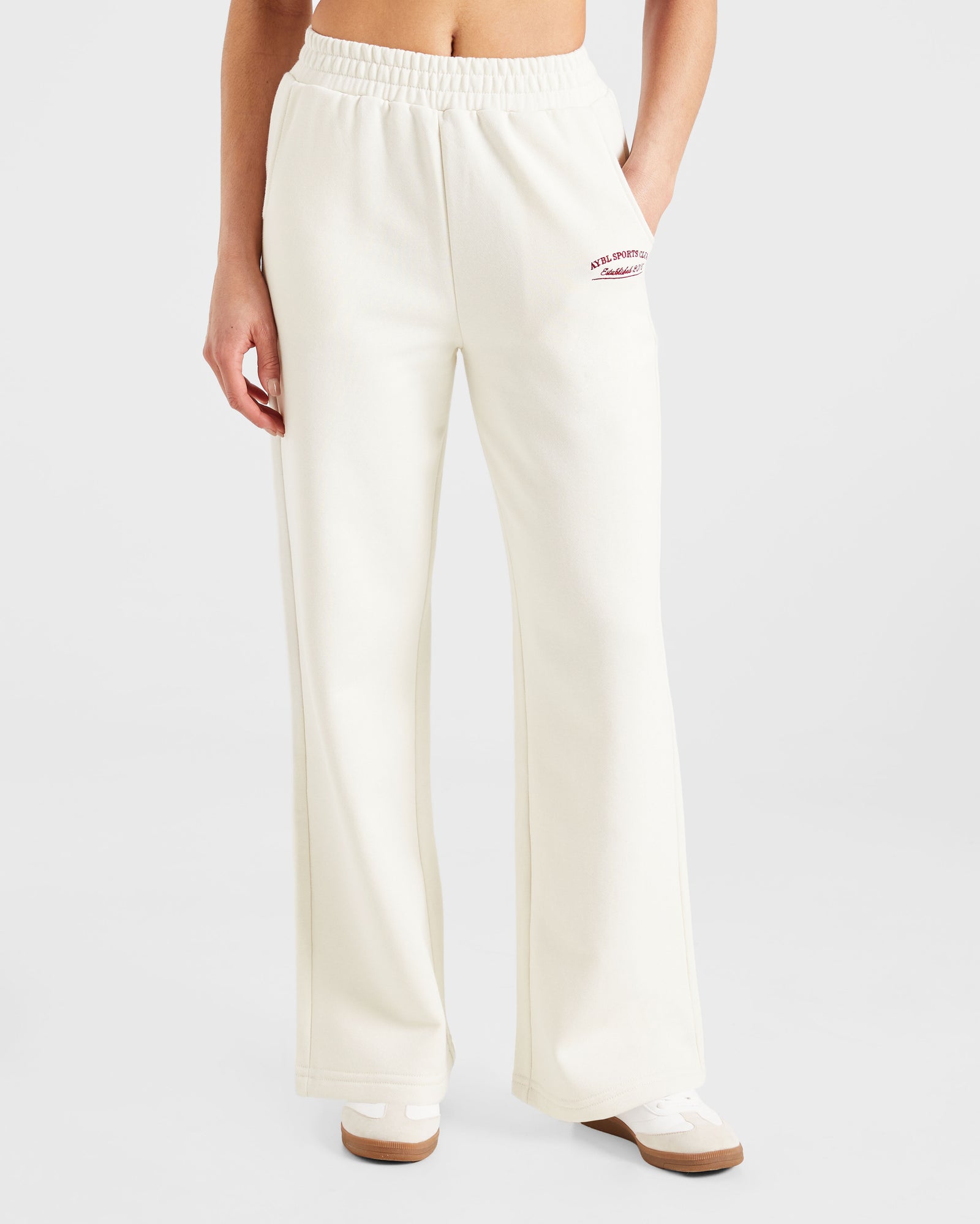 Courtside Straight Leg Joggers - Off White