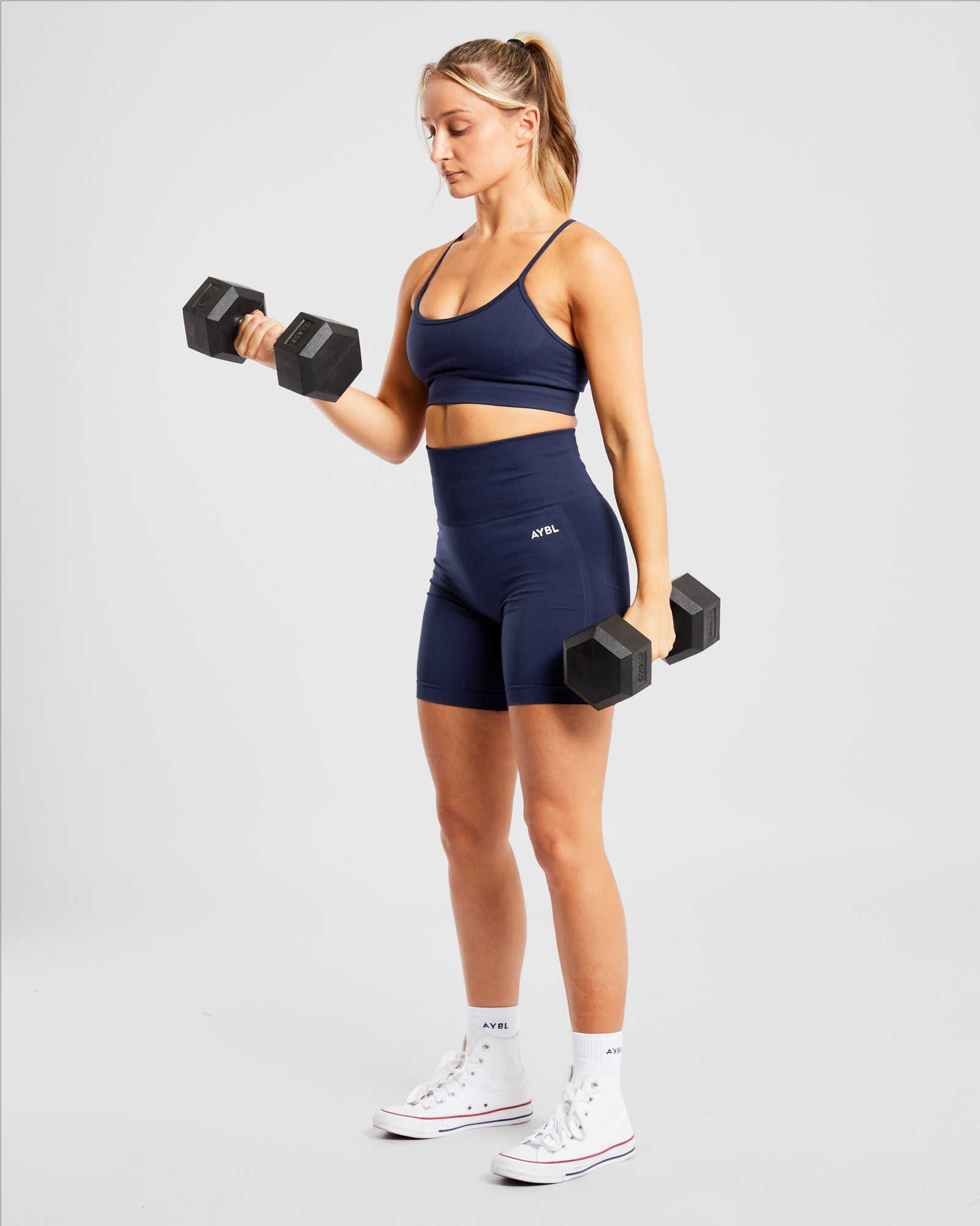 Empower Seamless Cycling Shorts - Navy