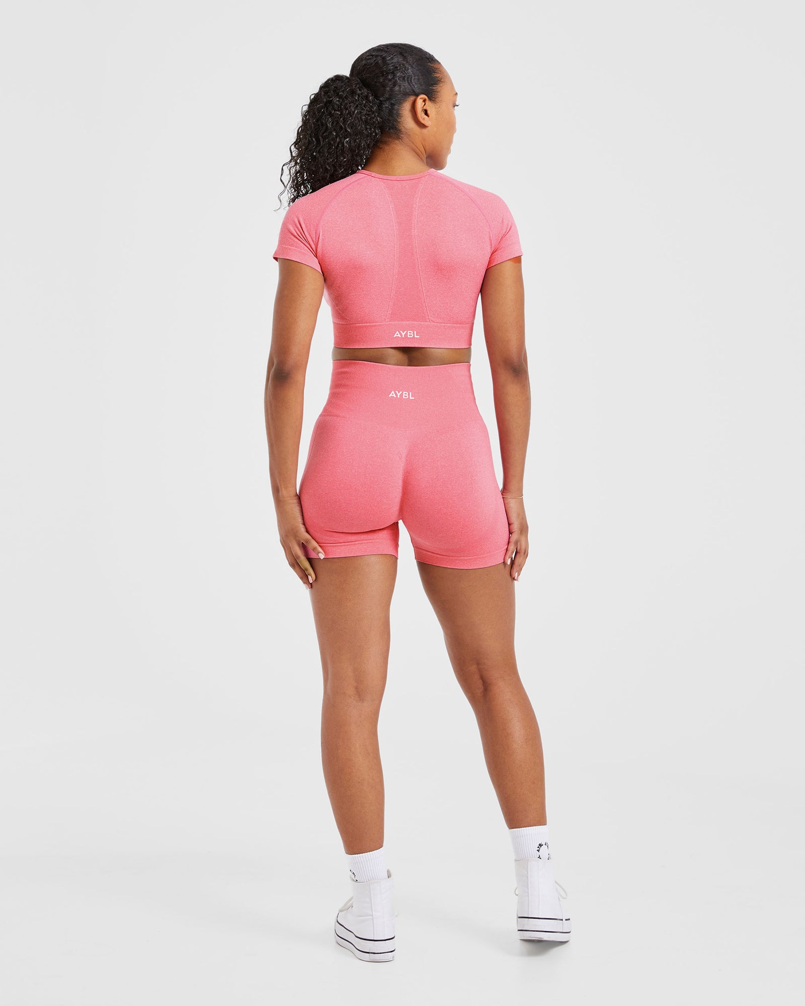 Empower Seamless Shorts - Pink Marl - aybldev