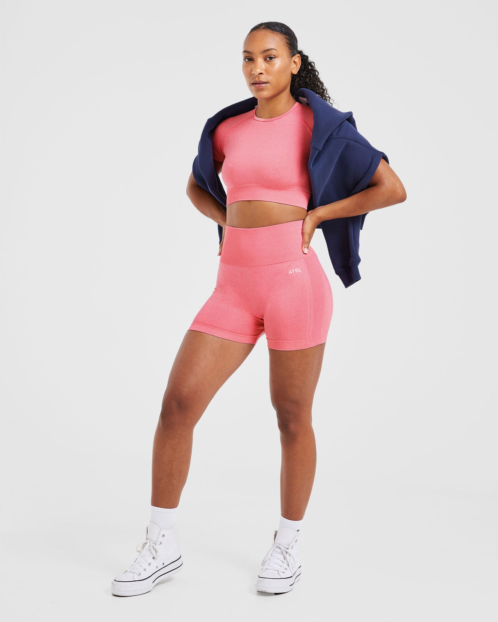 Empower Seamless Shorts - Pink Marl - aybldev