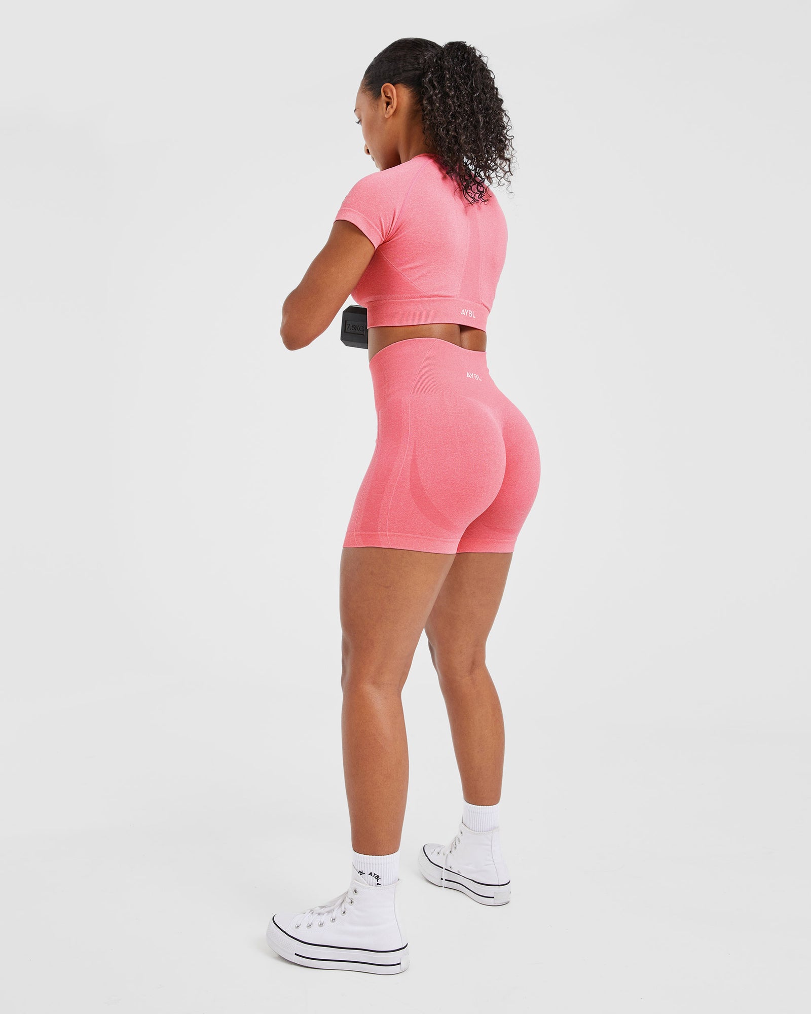 Empower Seamless Shorts - Pink Marl - aybldev