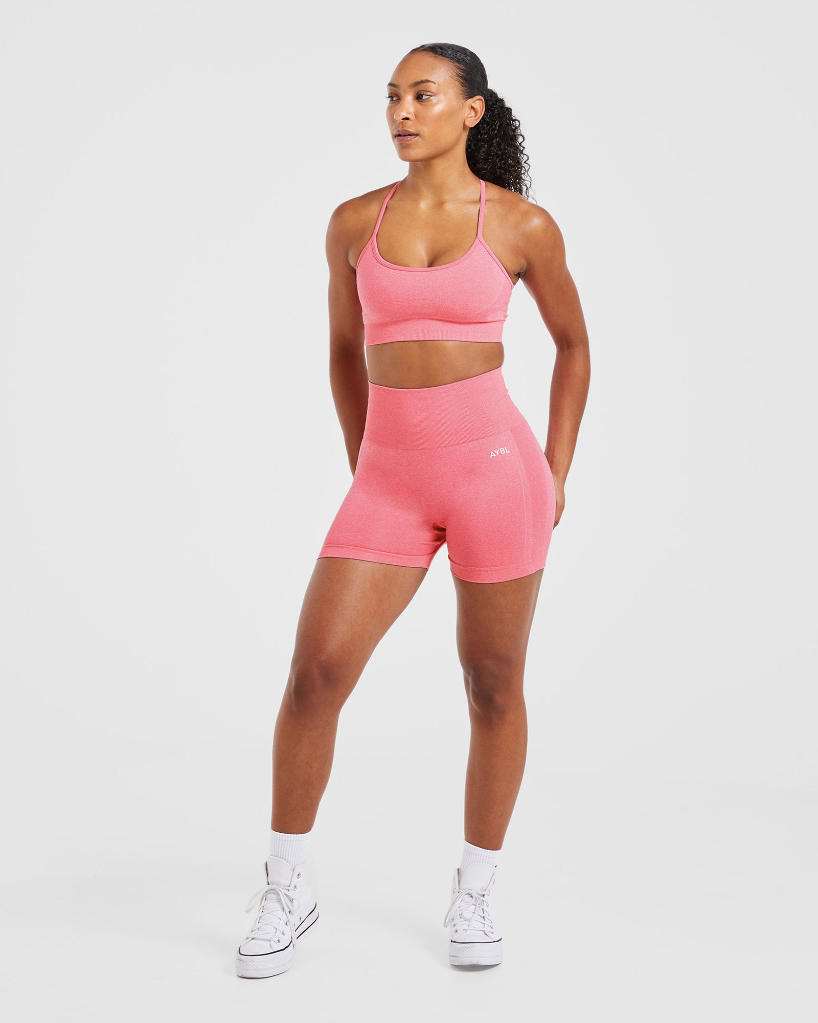 Empower Seamless Sports Bra - Pink Marl - aybldev