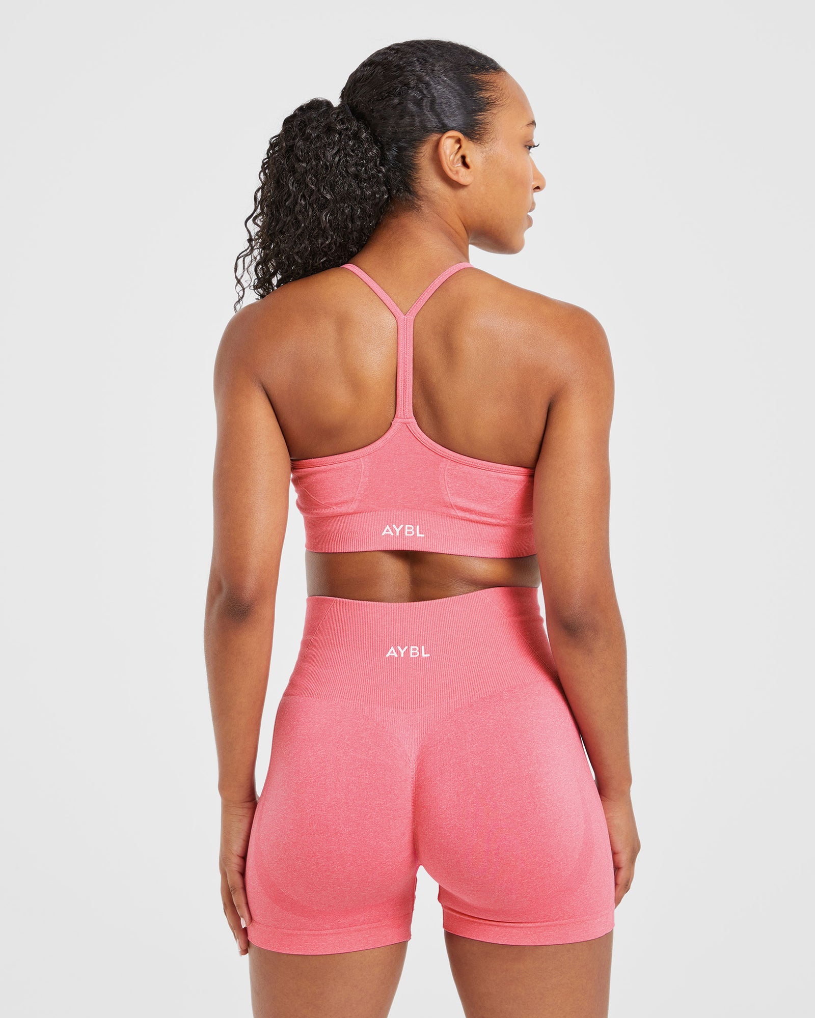 Empower Seamless Sports Bra - Pink Marl - aybldev