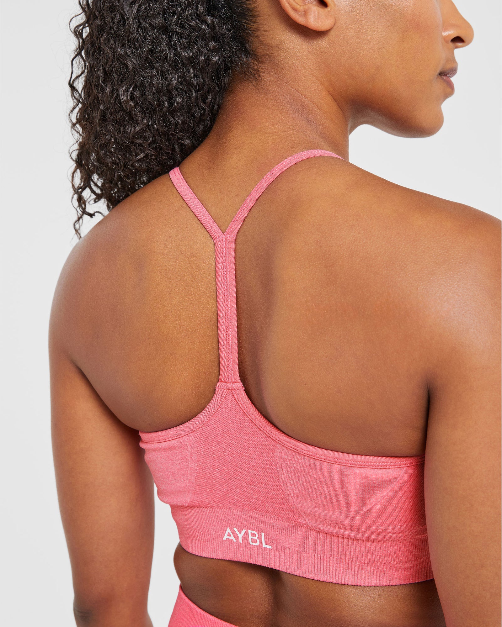 Empower Seamless Sports Bra - Pink Marl - aybldev