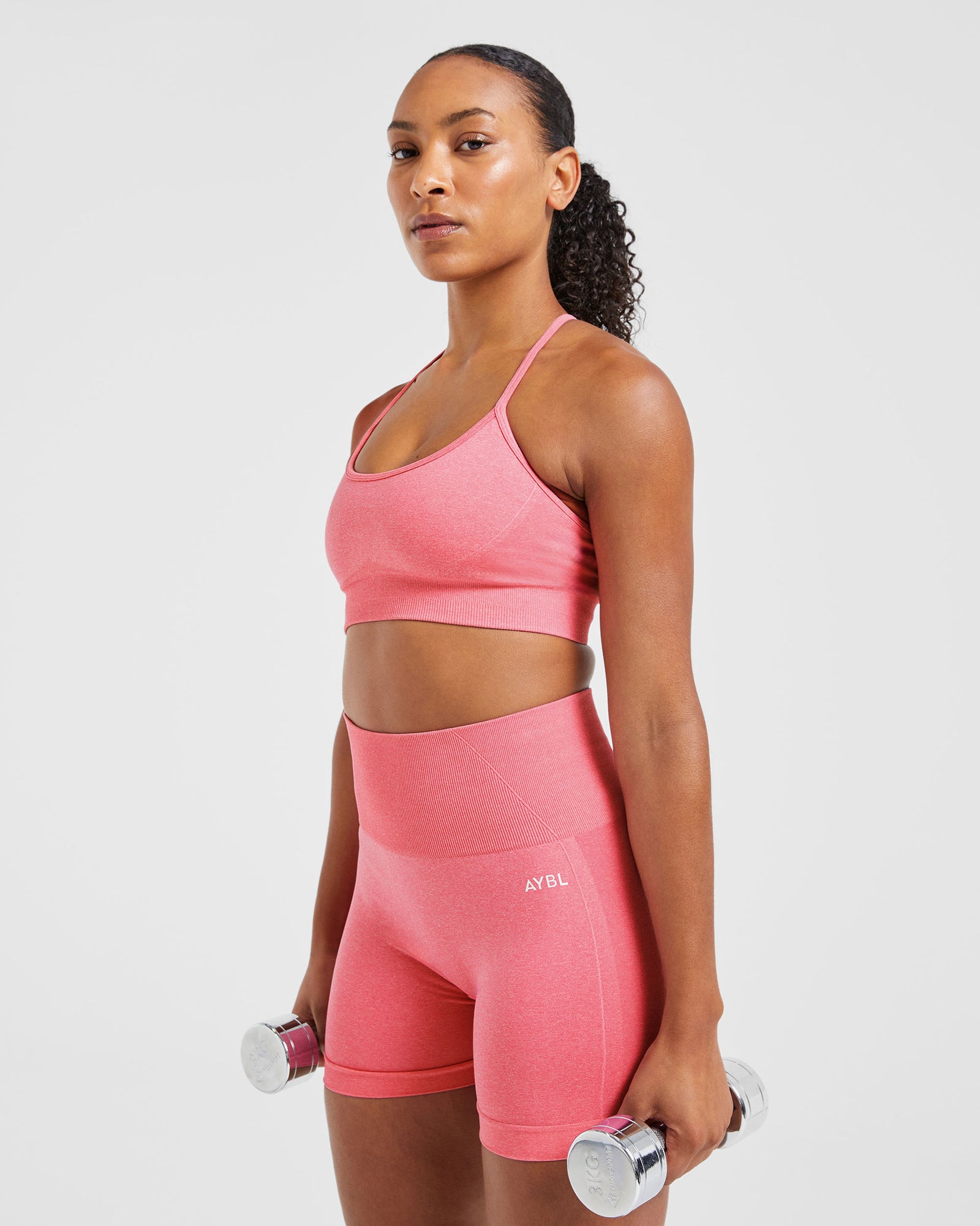 Empower Seamless Sports Bra - Pink Marl - aybldev