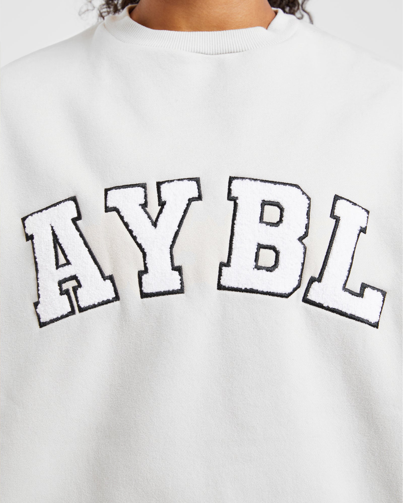 Varsity Oversized Sweatshirt - Sand - aybldev