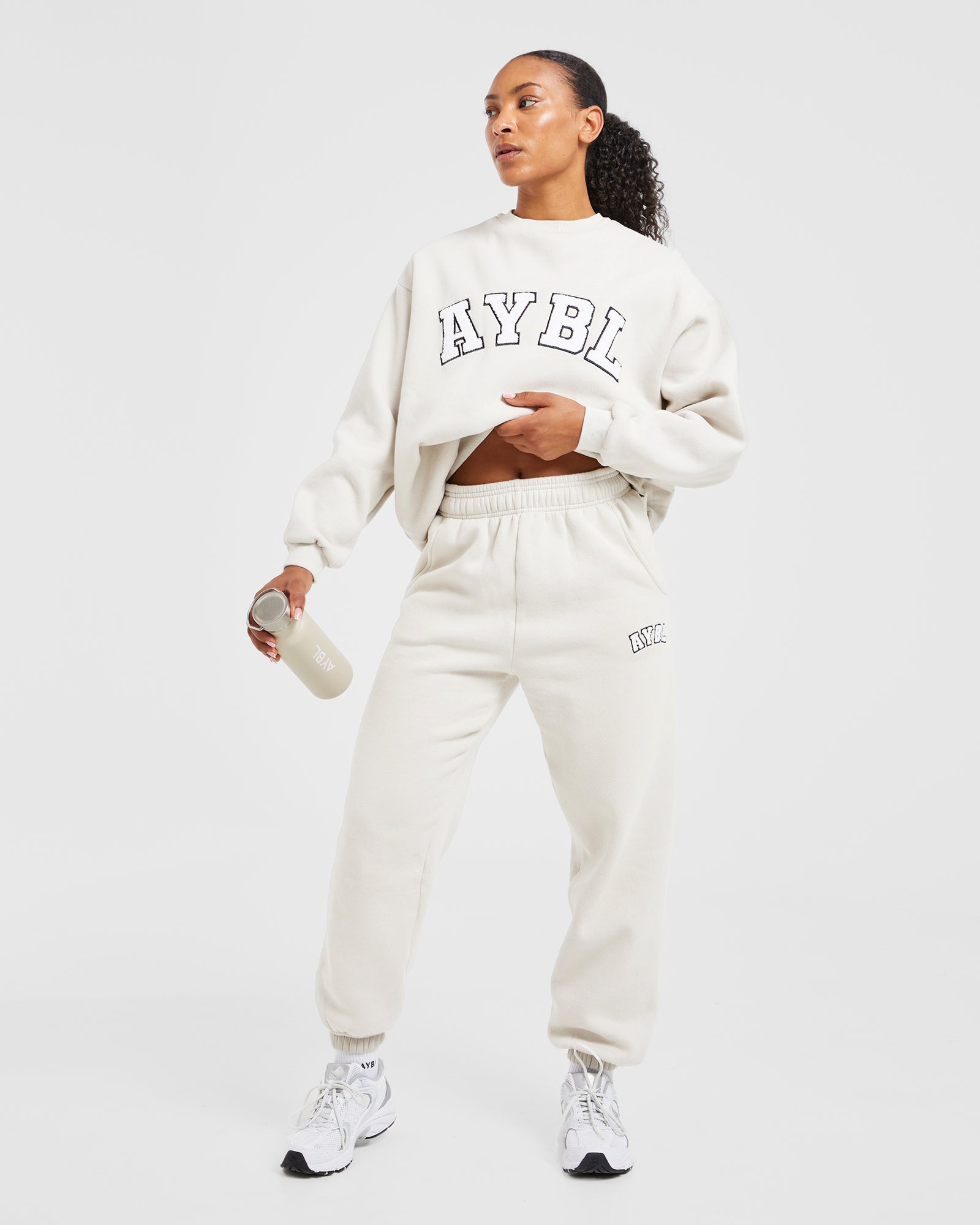 Varsity Oversized Sweatshirt - Sand - aybldev