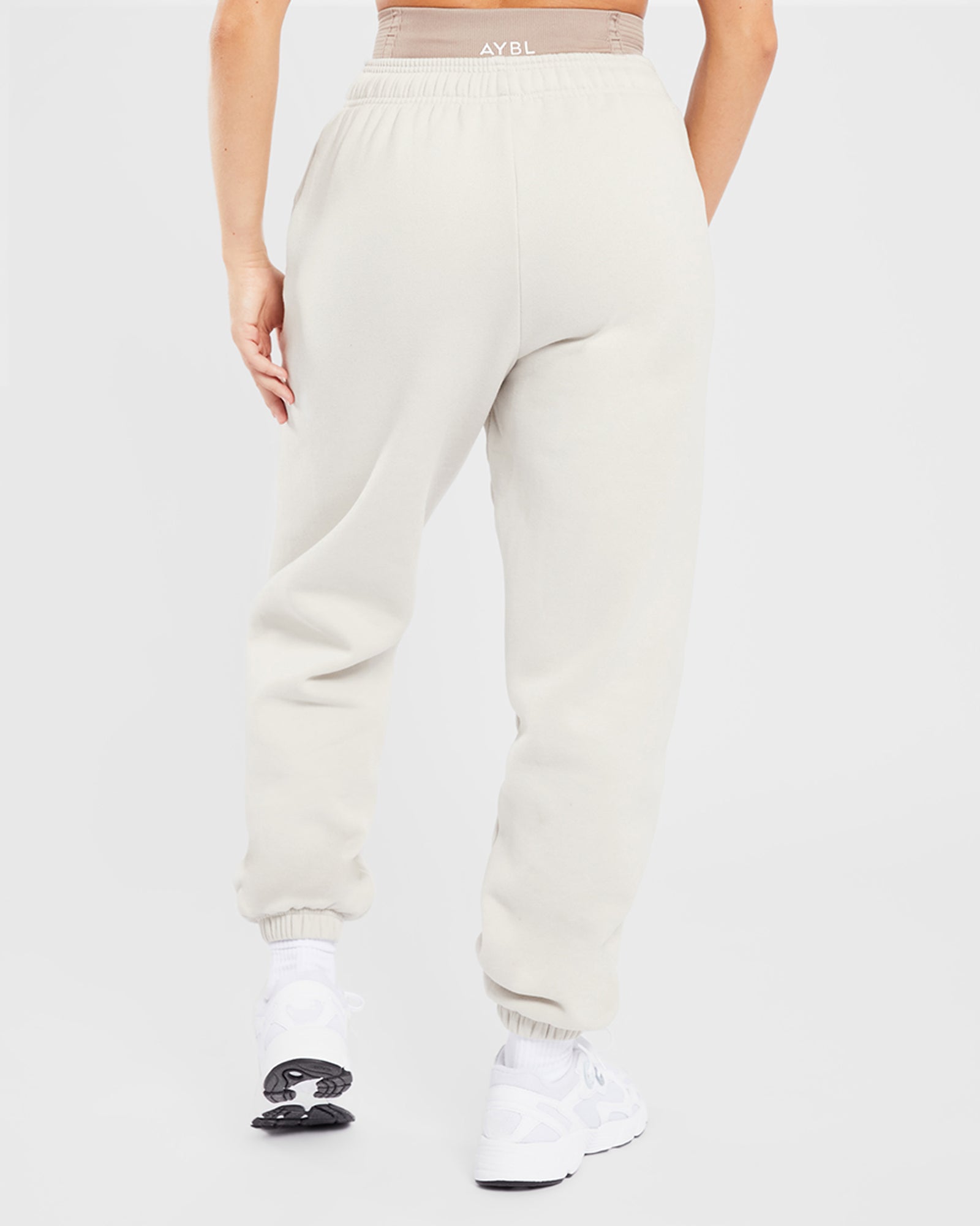 Varsity Oversized Joggers - Sand - aybldev