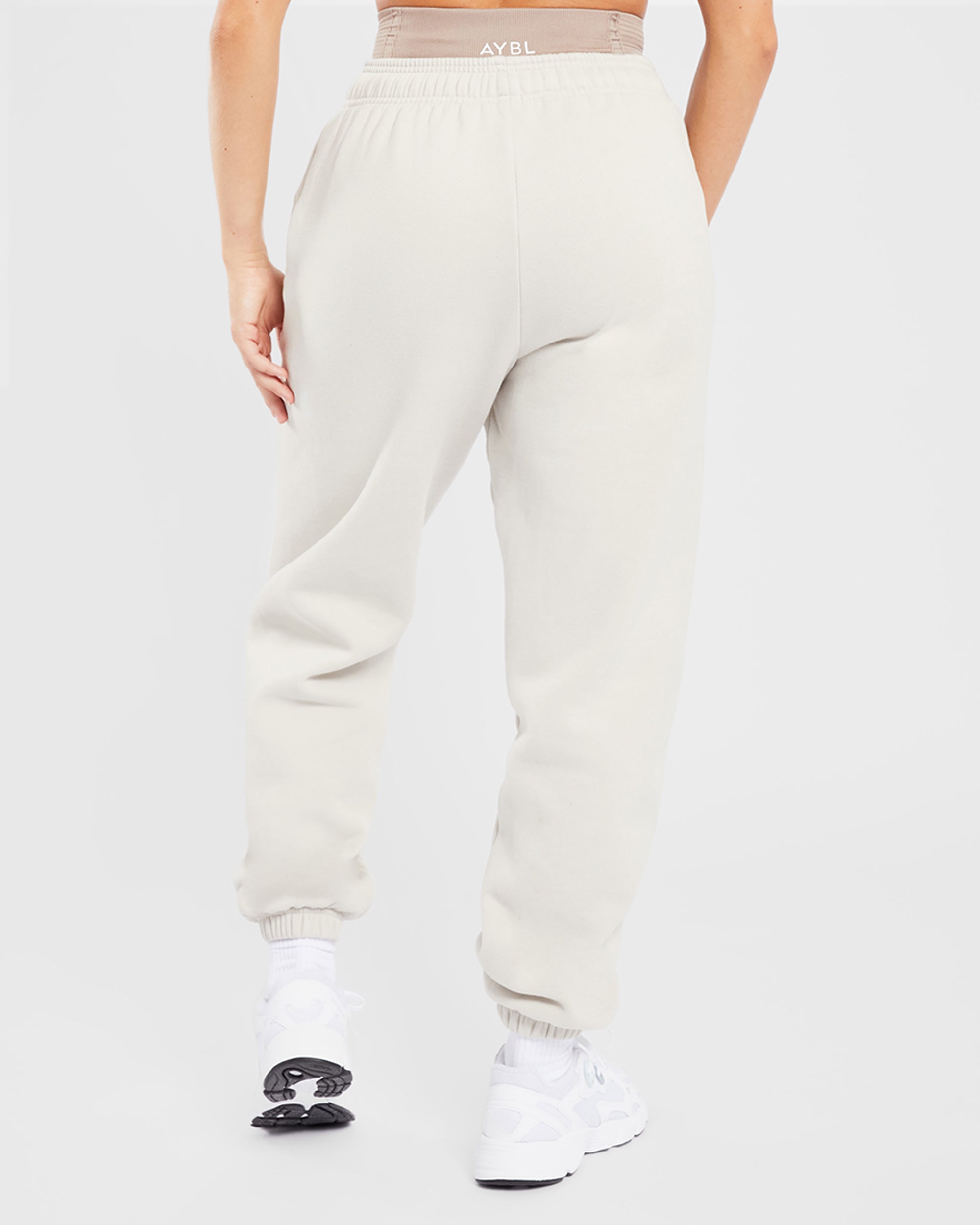 Varsity Oversized Joggers - Sand - aybldev