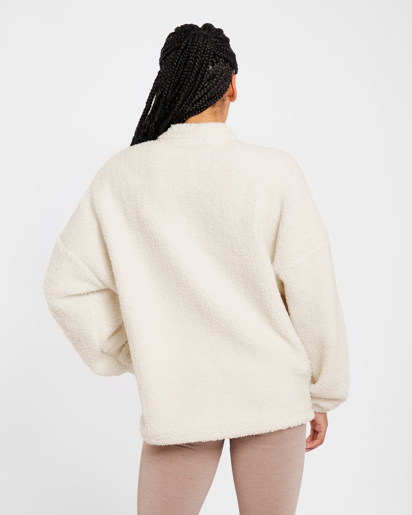 Varsity Oversized Fleece - Cream - aybldev