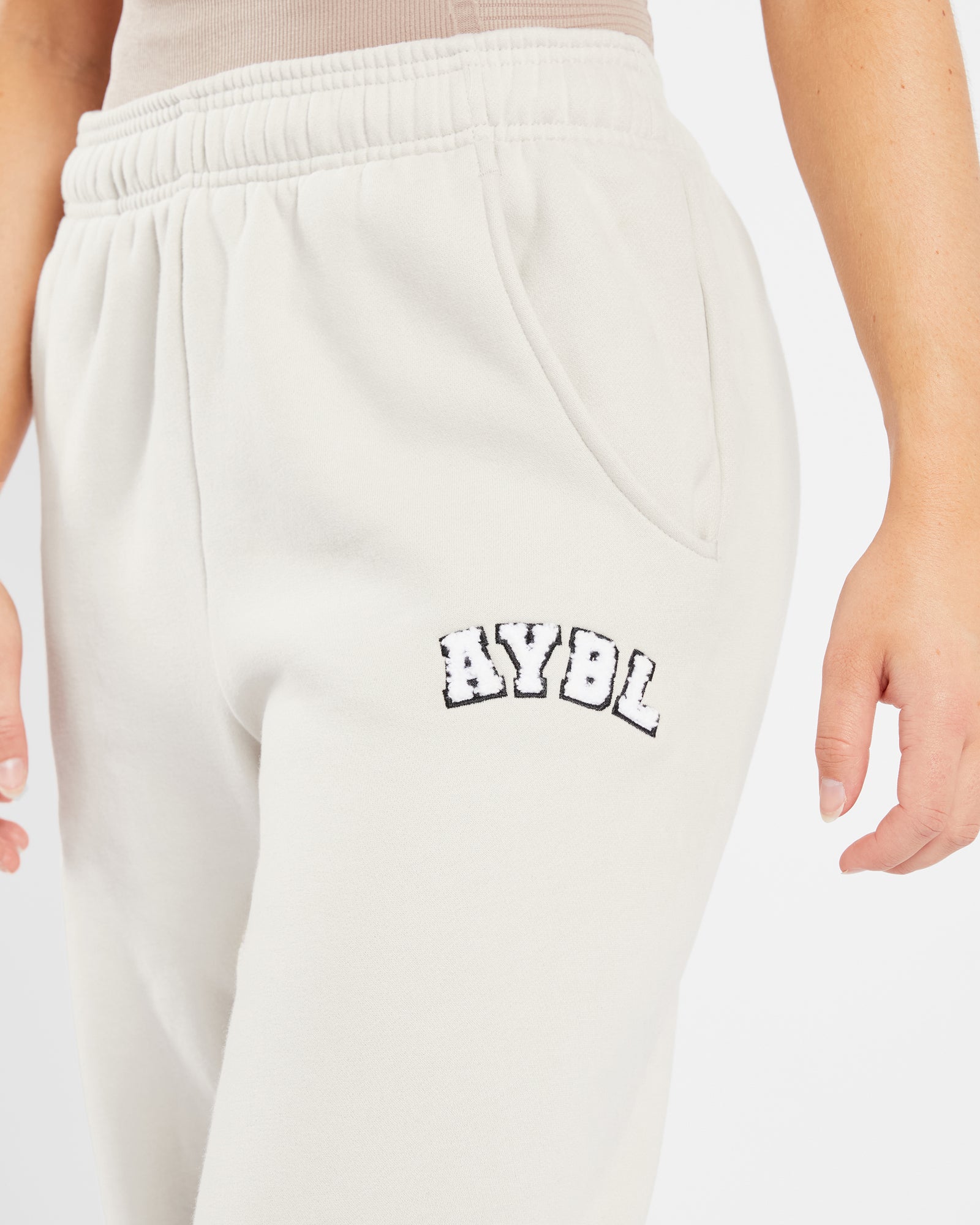 Varsity Oversized Joggers - Sand - aybldev
