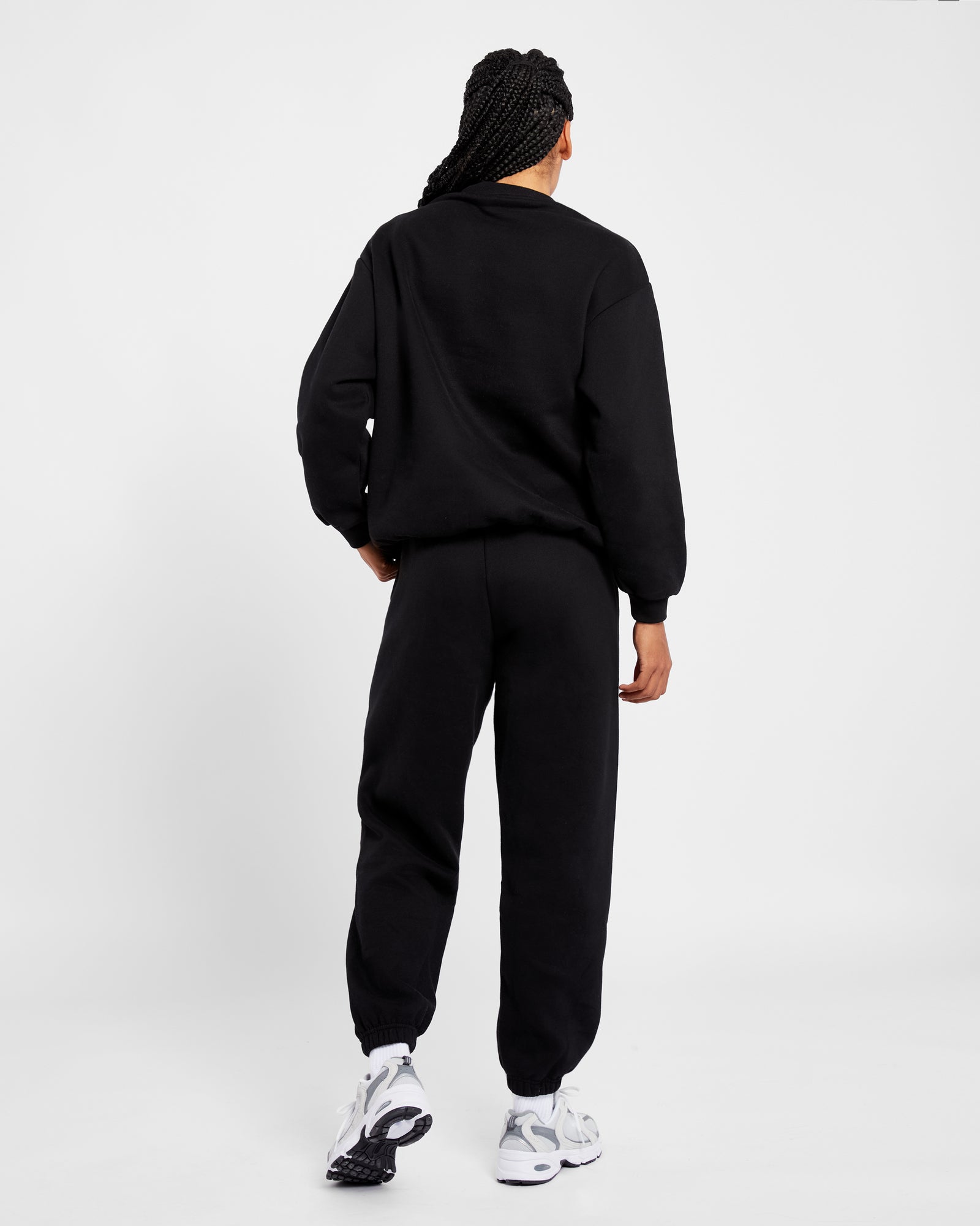 Varsity Oversized Sweatshirt - Black - aybldev