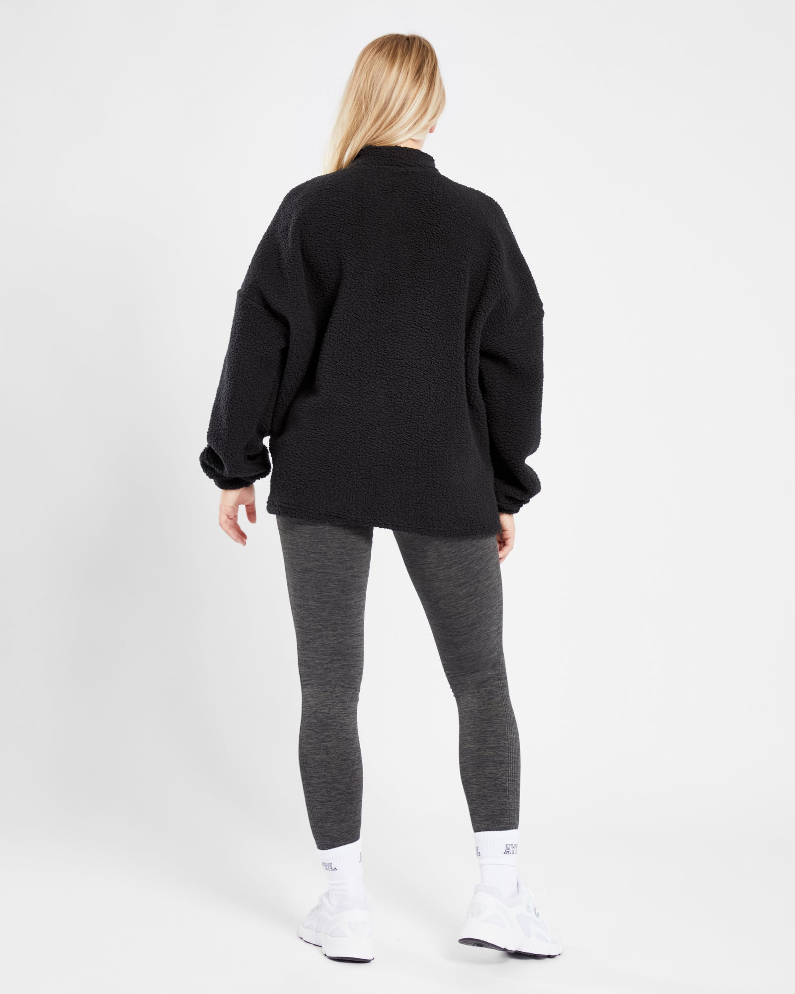 Varsity Oversized Fleece - Black - aybldev