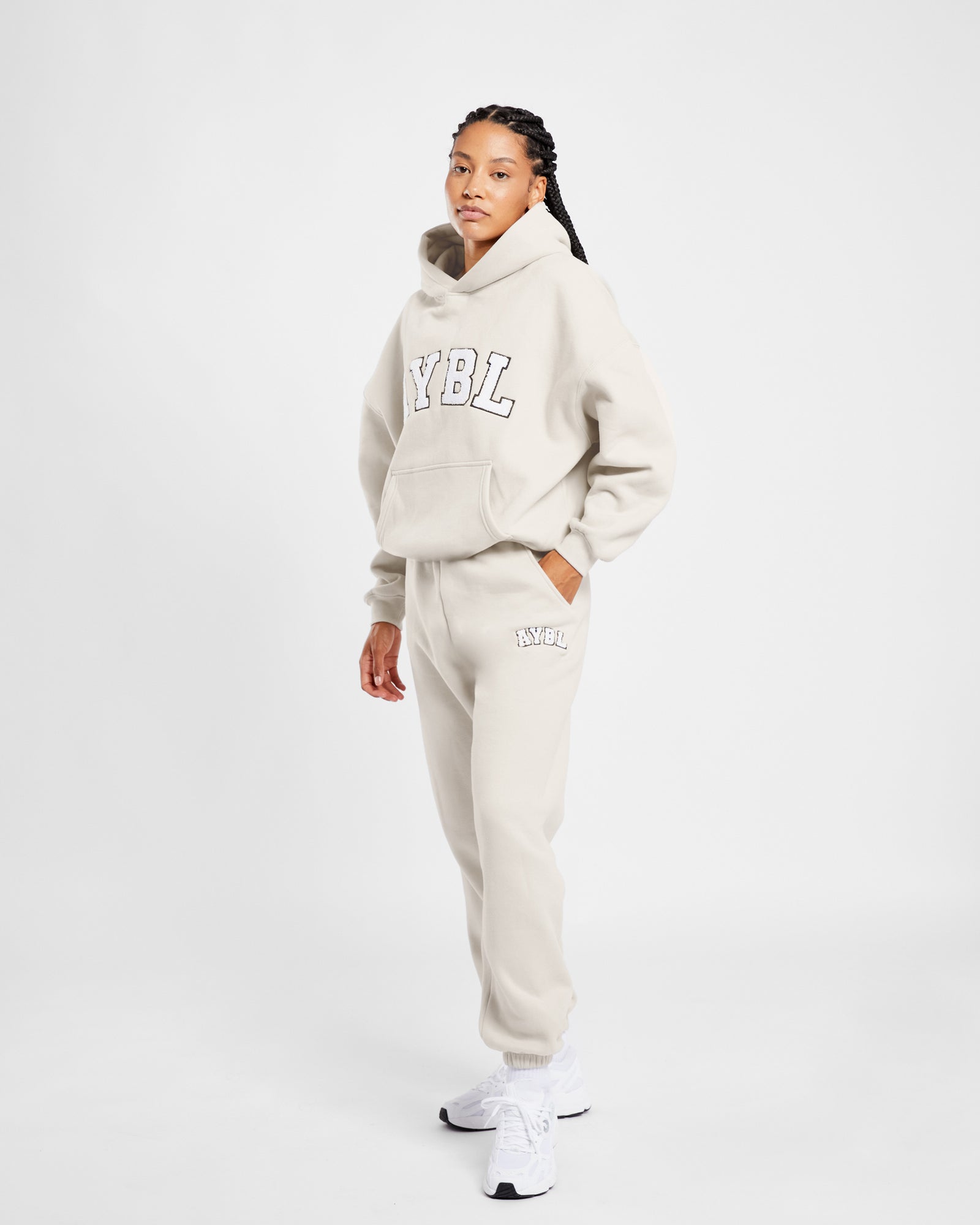 Varsity Oversized Hoodie - Sand - aybldev