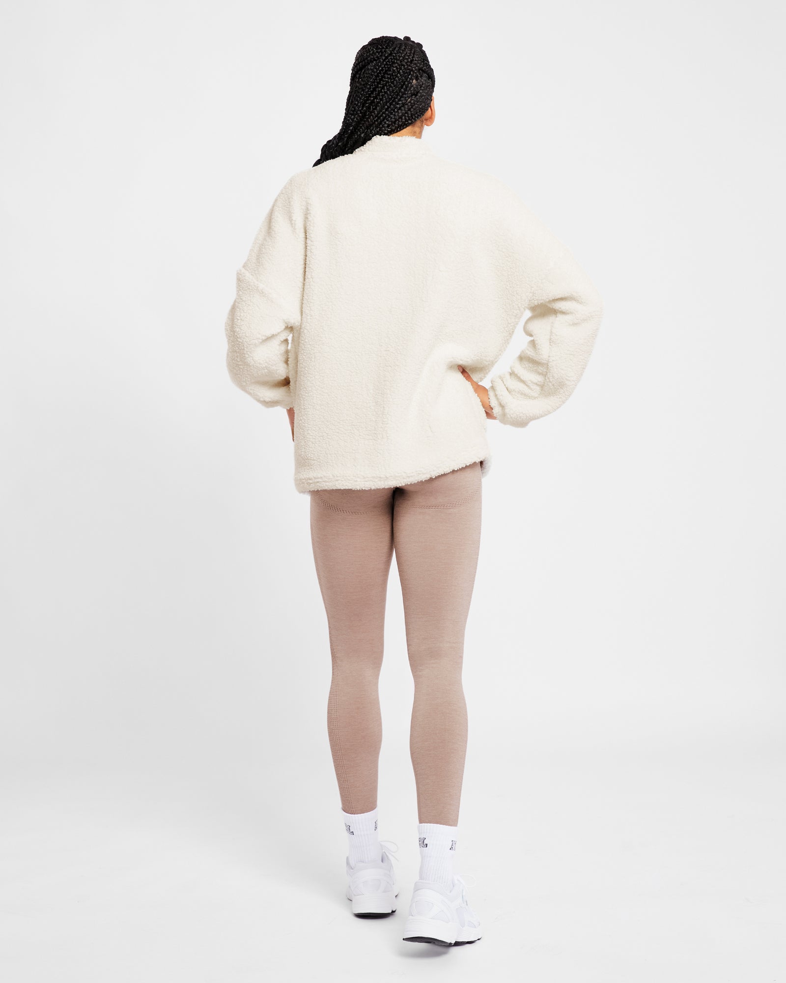Varsity Oversized Fleece - Cream - aybldev