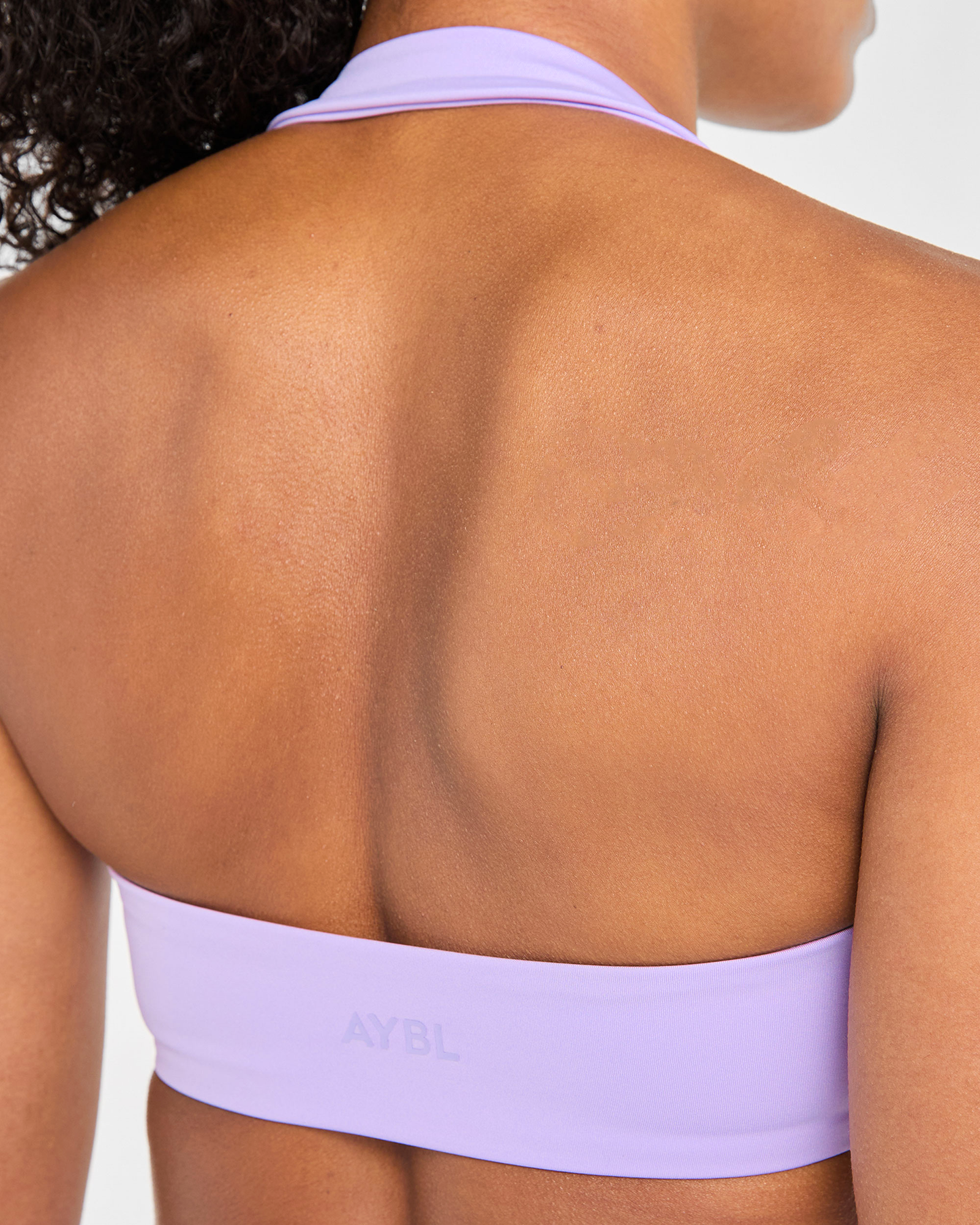 Essential Halterneck Sports Bra - Pastel Purple