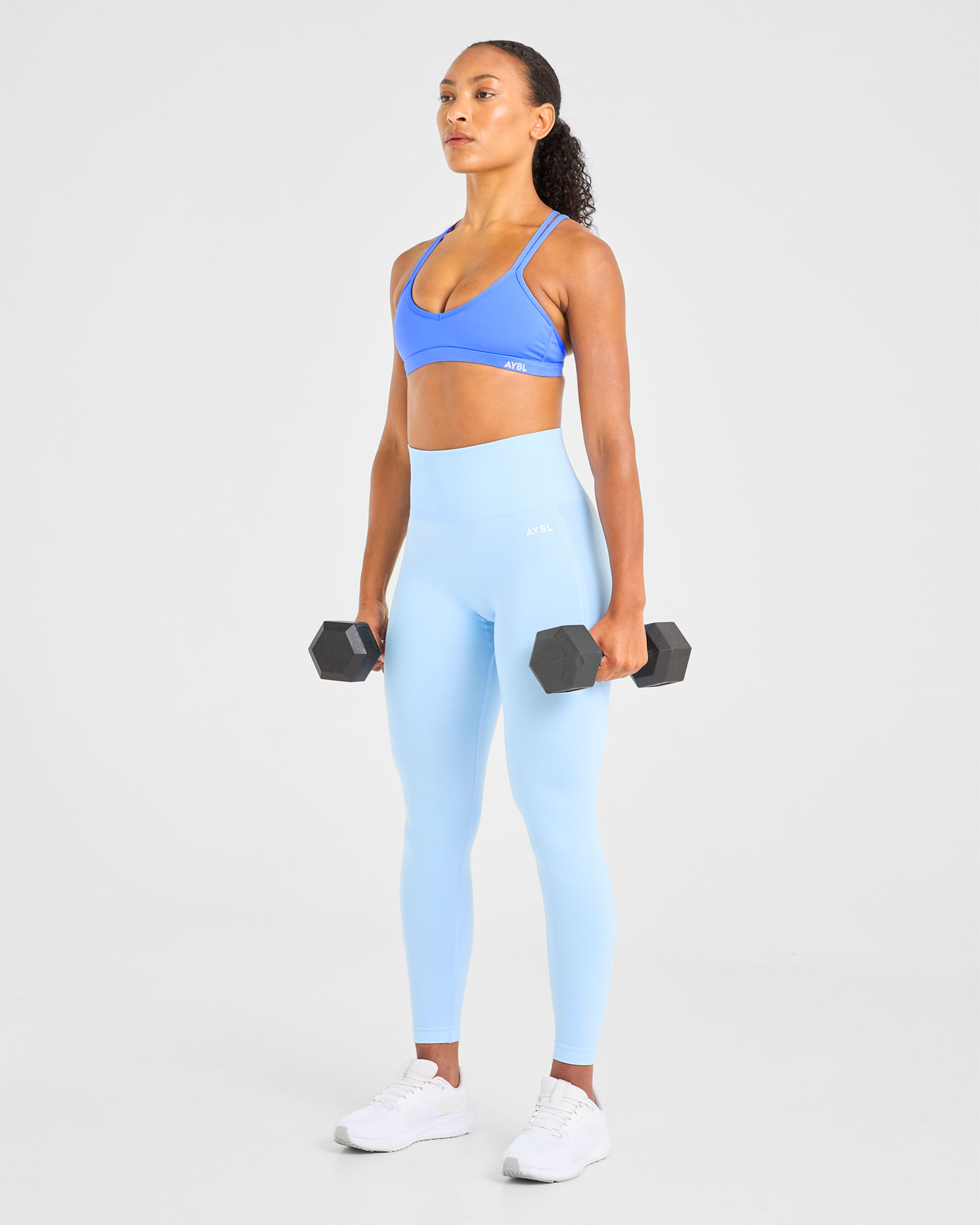 Essential Strappy Sports Bra - Summer Blue
