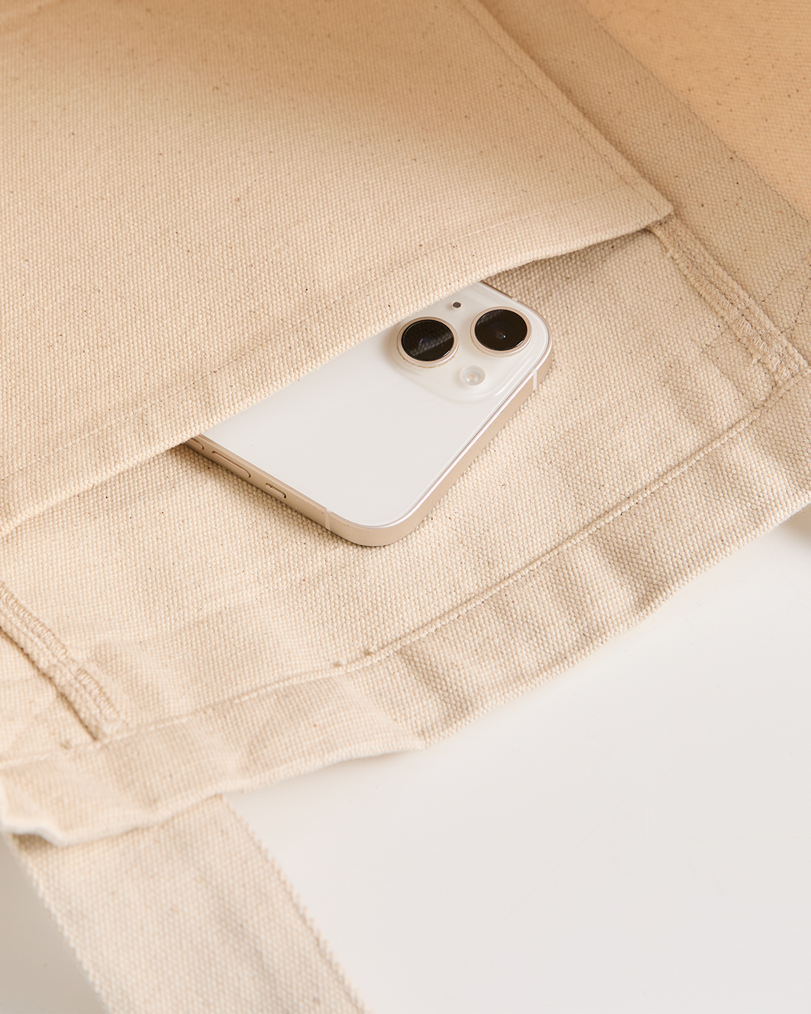 Branded Strap Tote Bag - Canvas