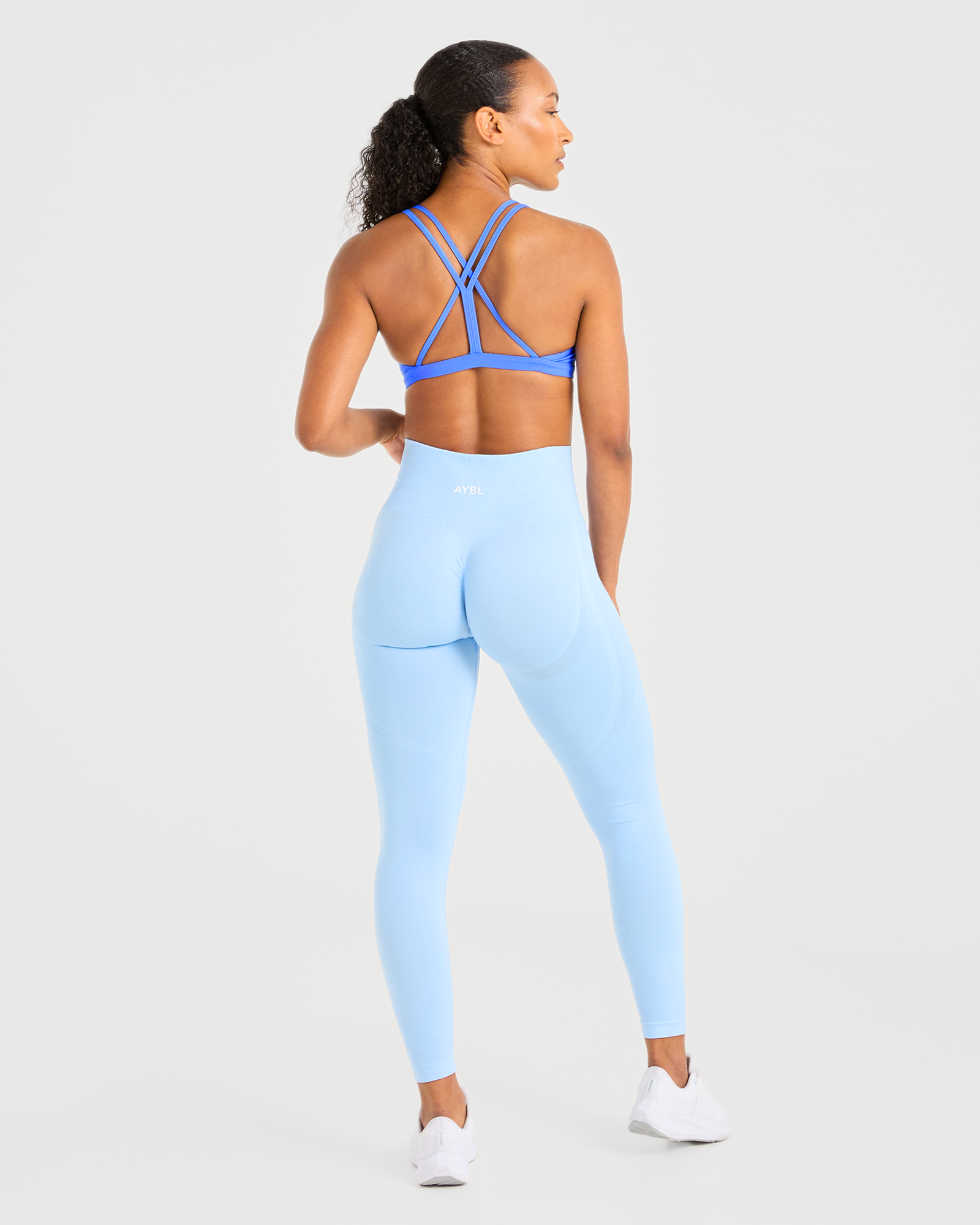 Essential Strappy Sports Bra - Summer Blue