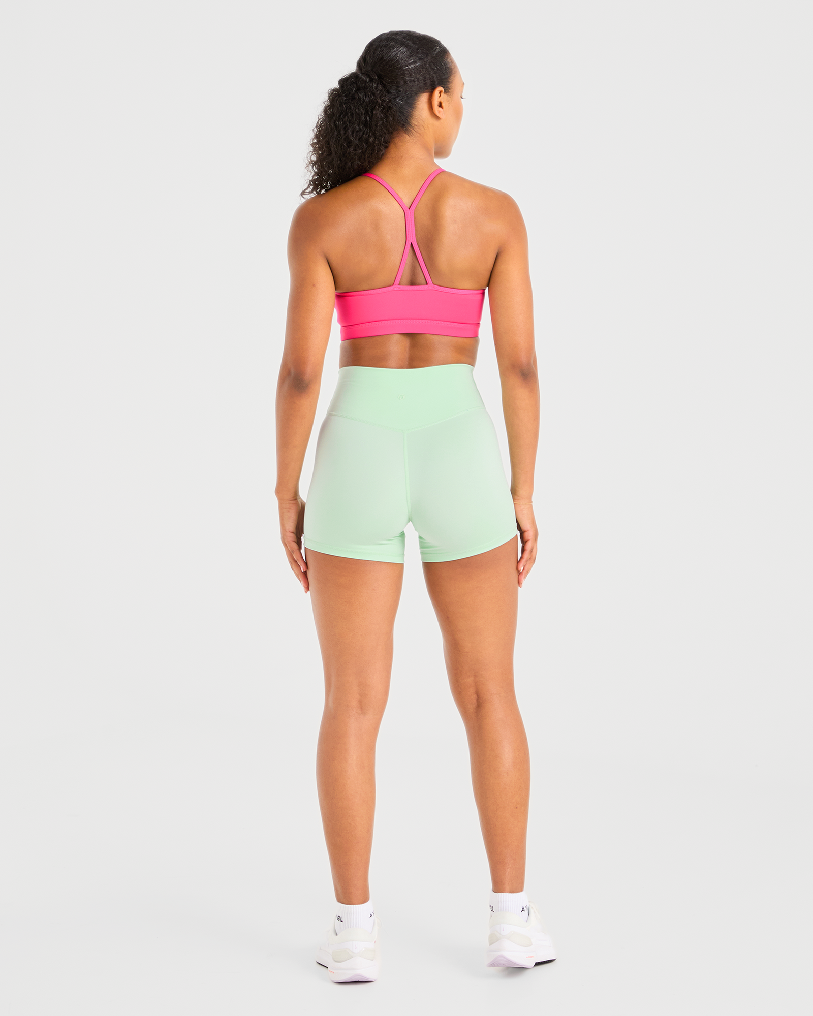 Essential Ruched Sports Bra - Hot Pink