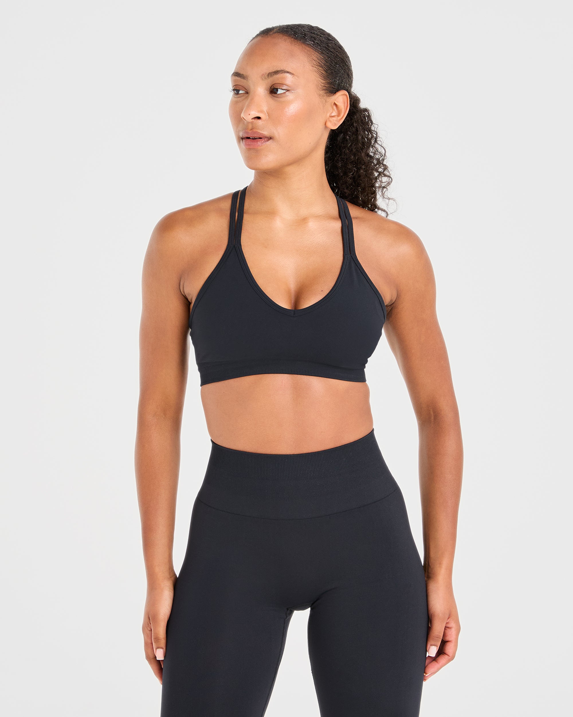 Power Seamless Sports Bra - Black