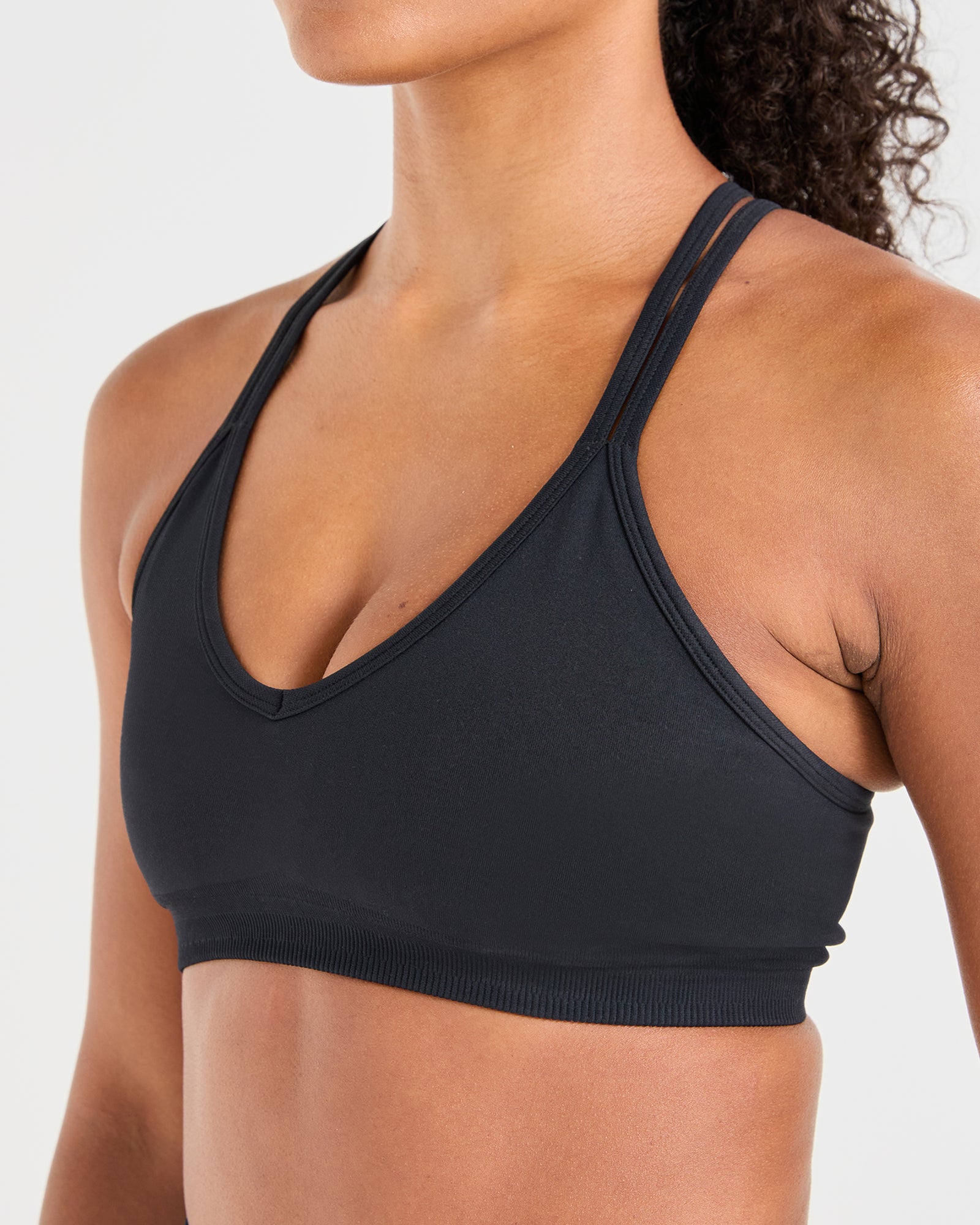 Power Seamless Sports Bra - Black