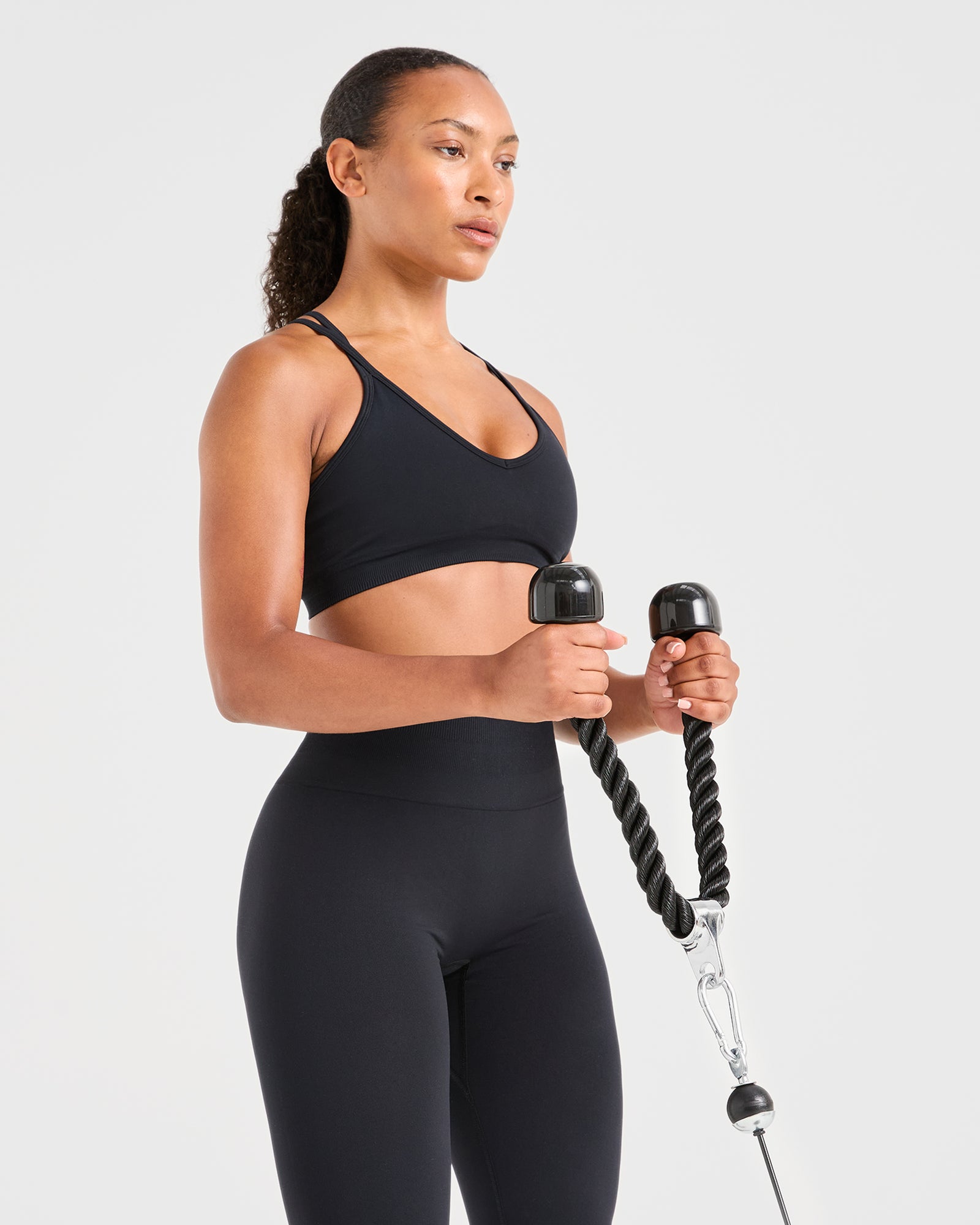 Power Seamless Sports Bra - Black