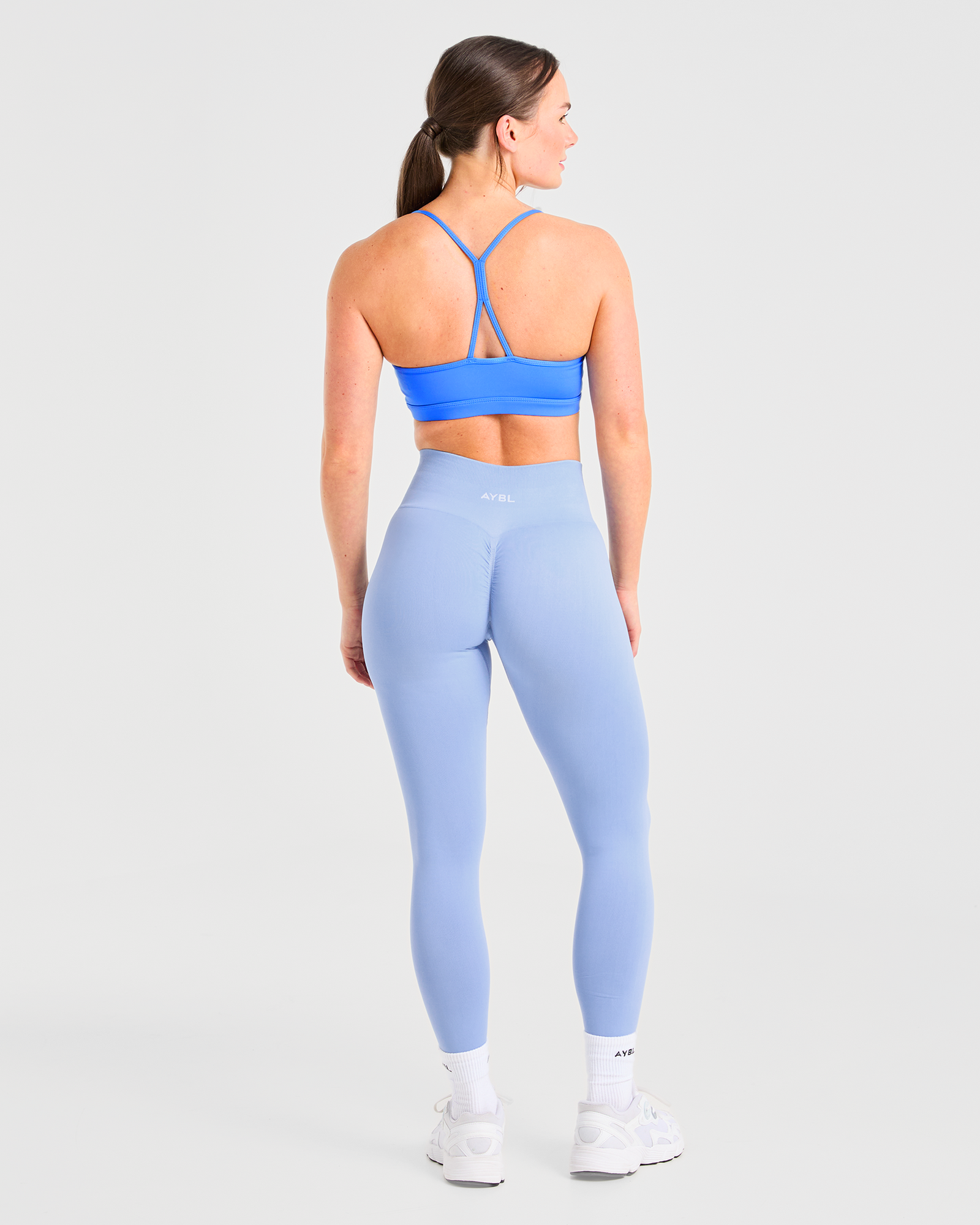 Essential Ruched Sports Bra - Summer Blue