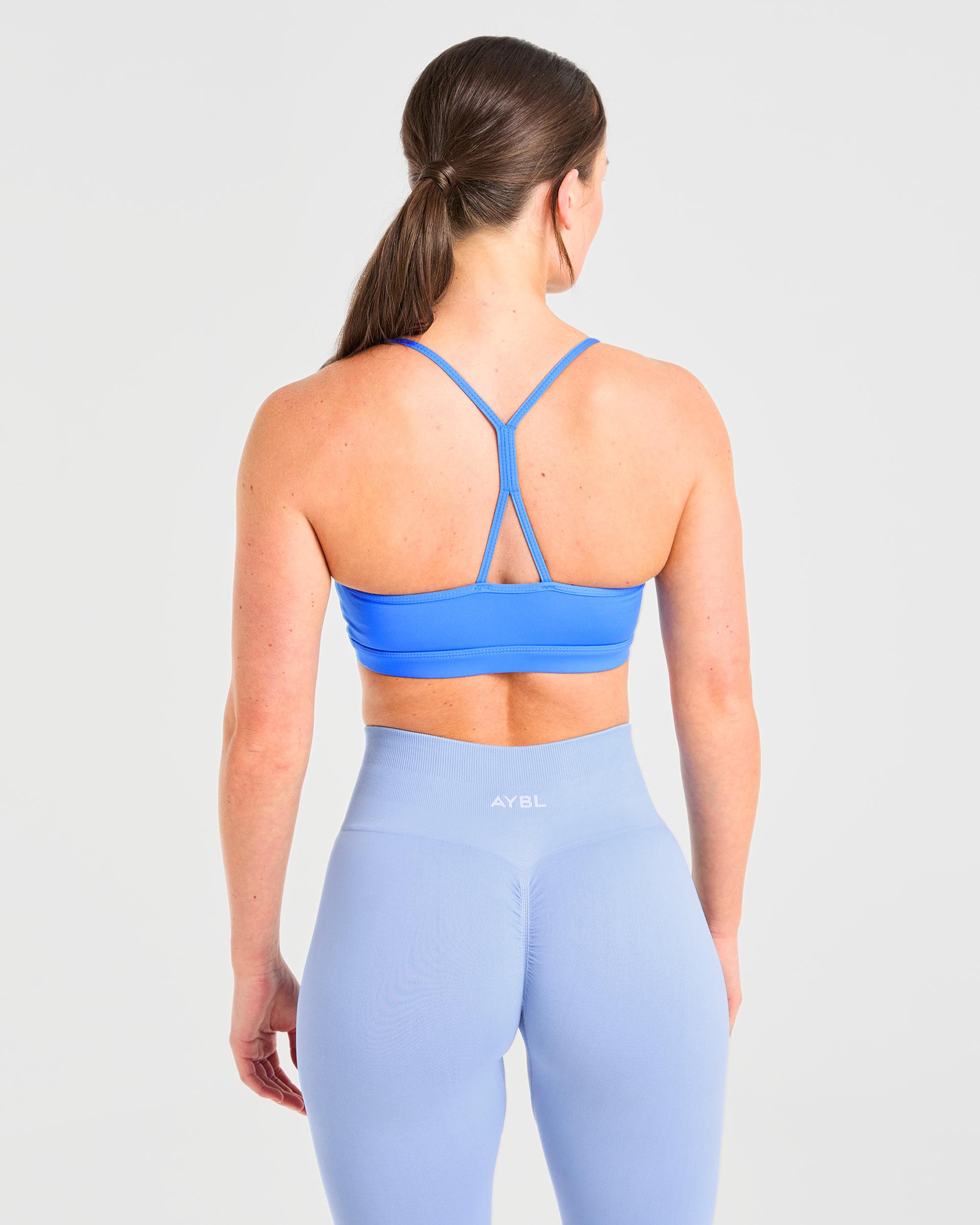 Essential Ruched Sports Bra - Summer Blue