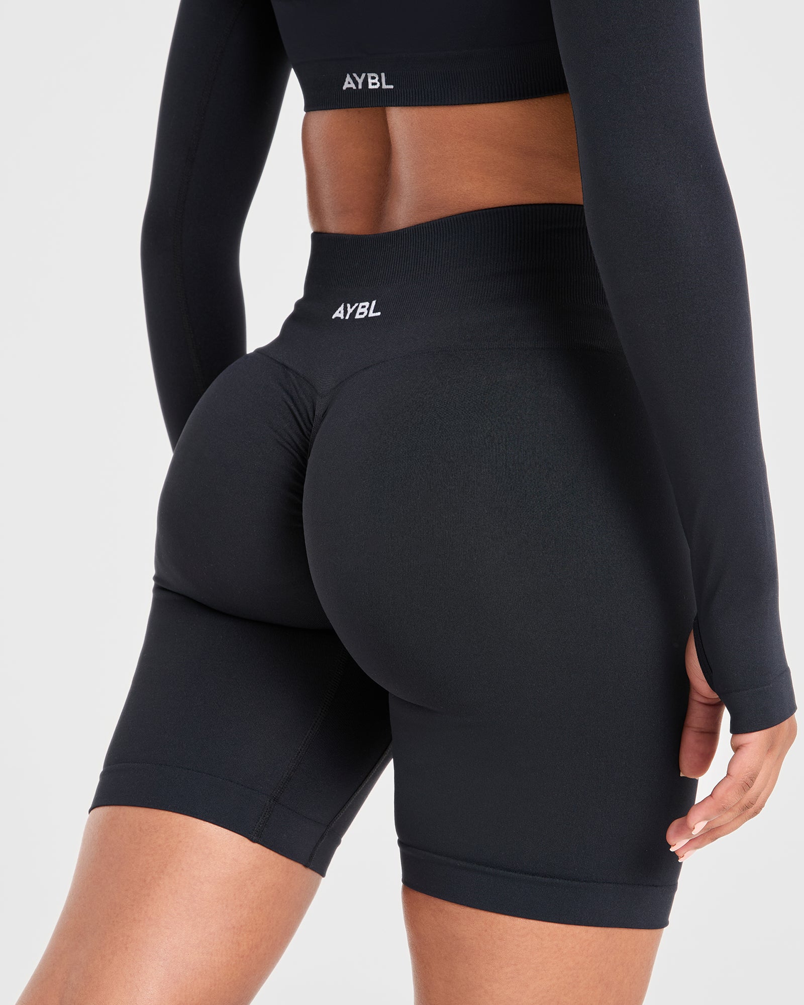 Power Seamless Cycling Shorts - Black